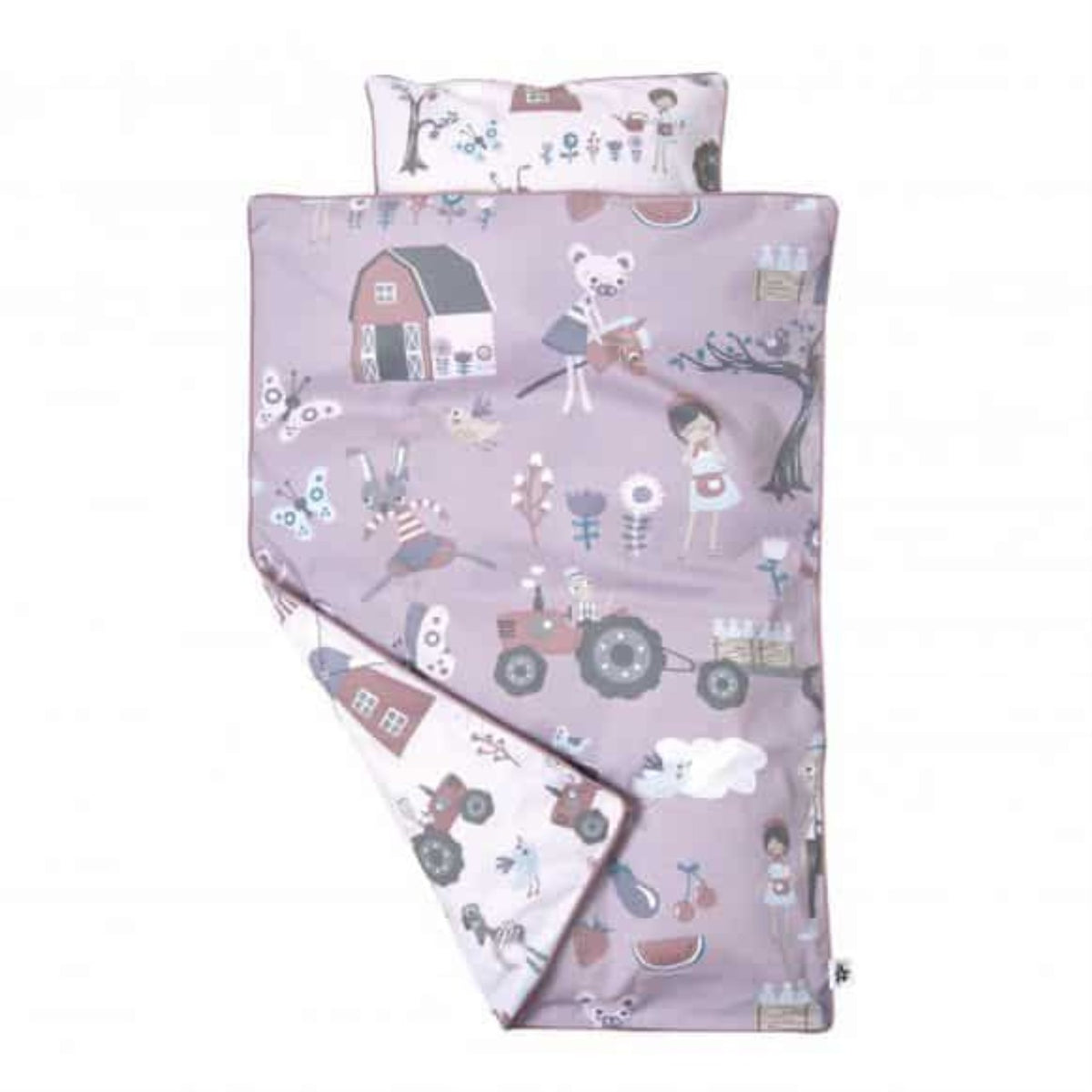 Sebra, linge de lit, bébé, imprimé ferme