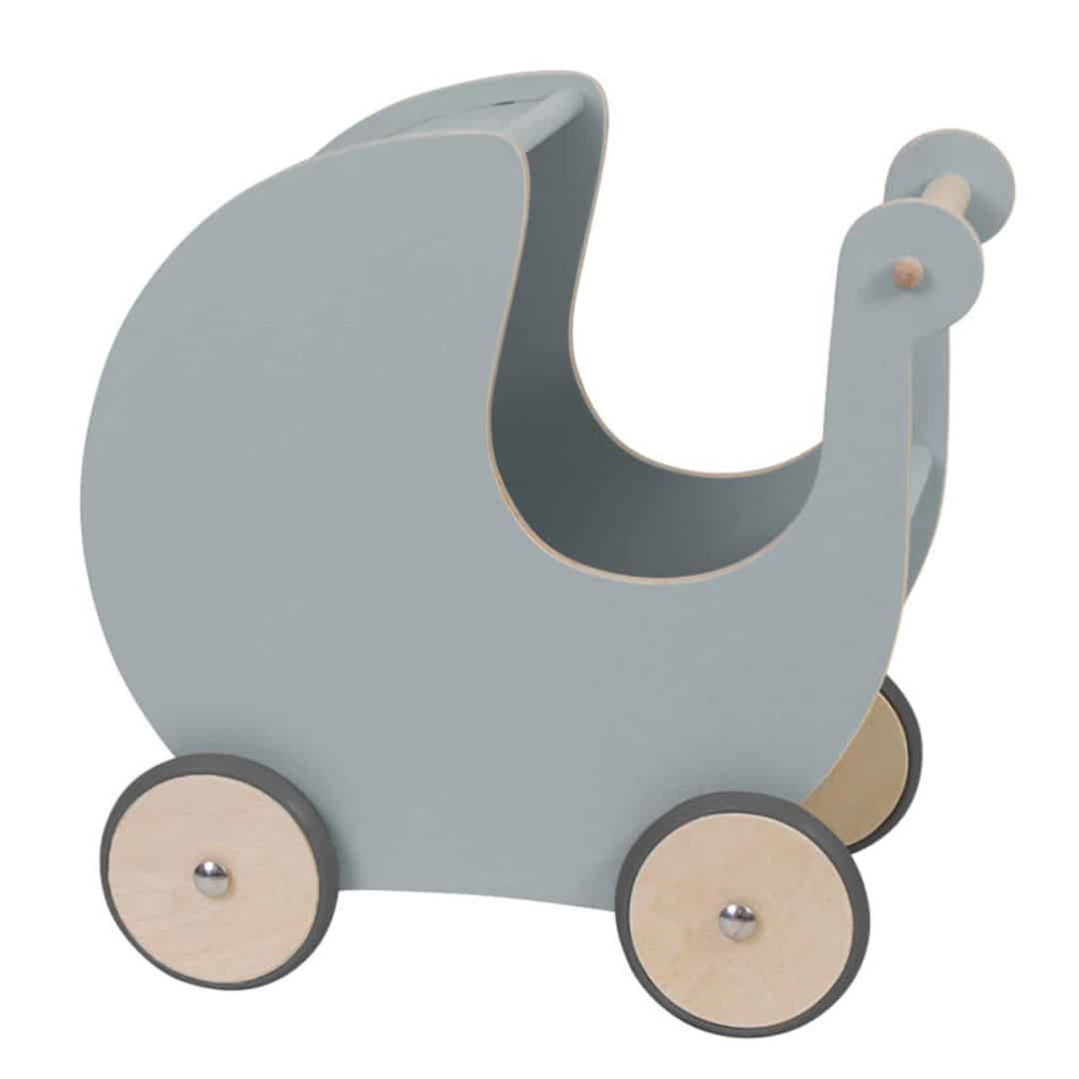 Sebra Doll's Pram Wood Grey