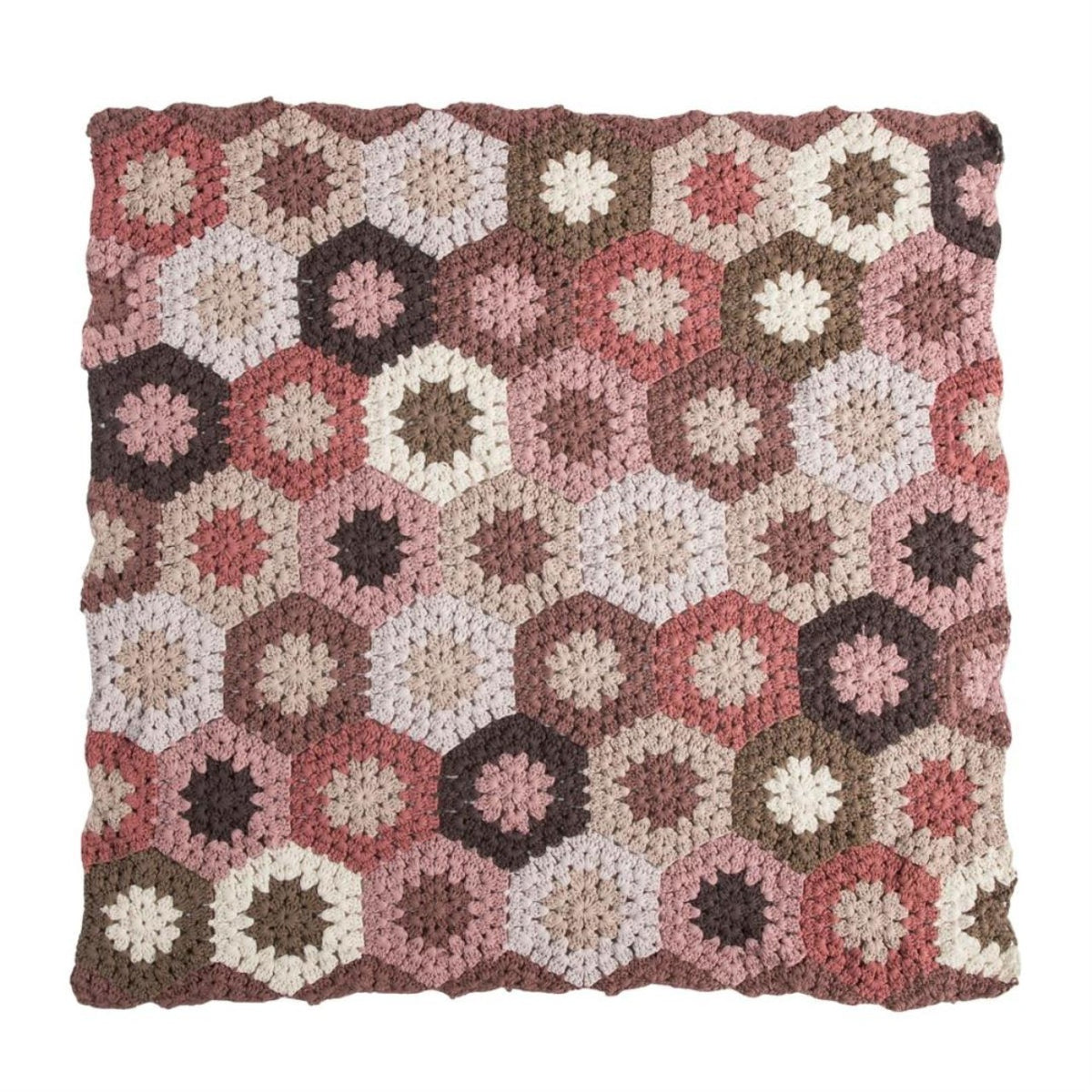Sebra Couverture de bébé au crochet rose