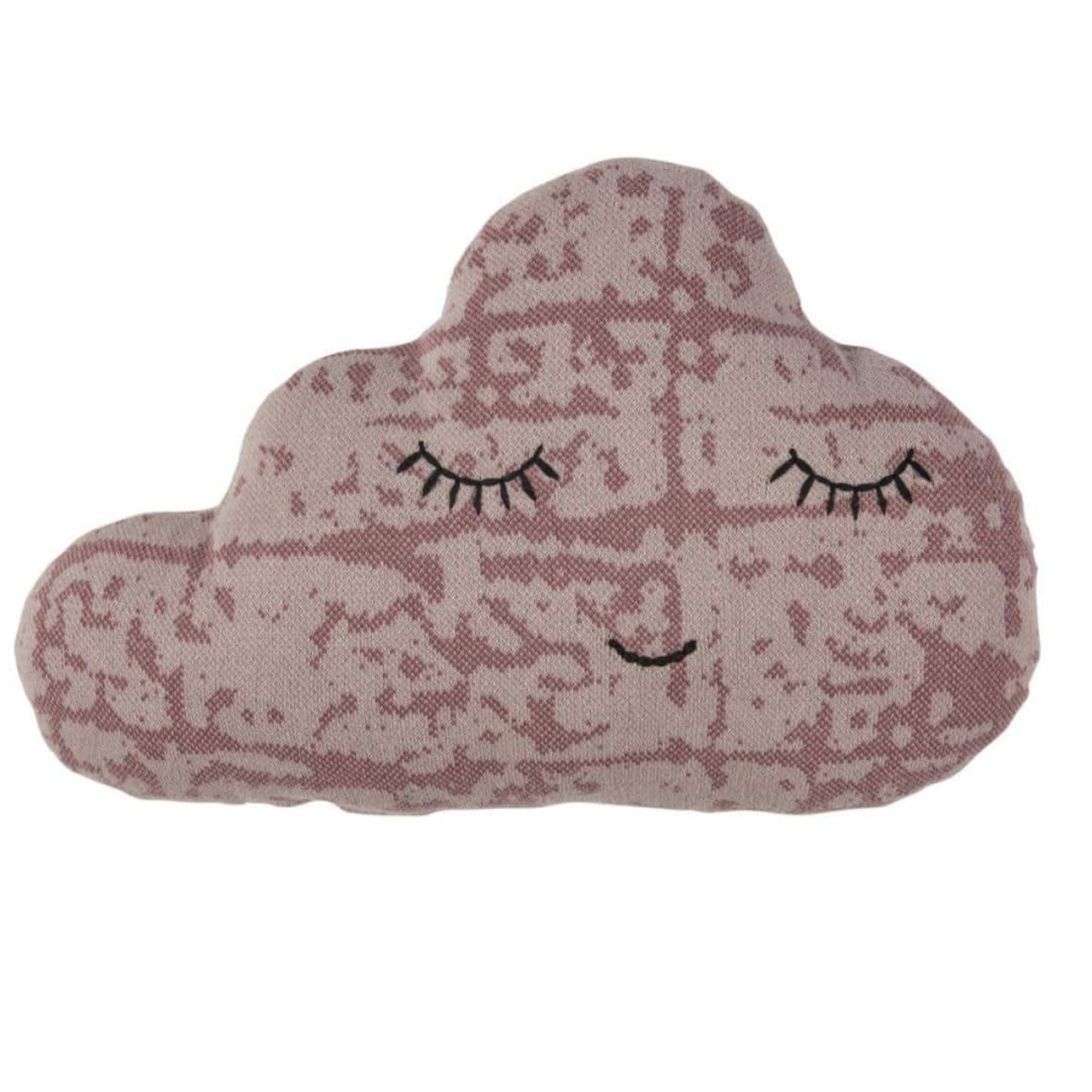 Cuscino a maglia Sebra, rosa scuro nuvola