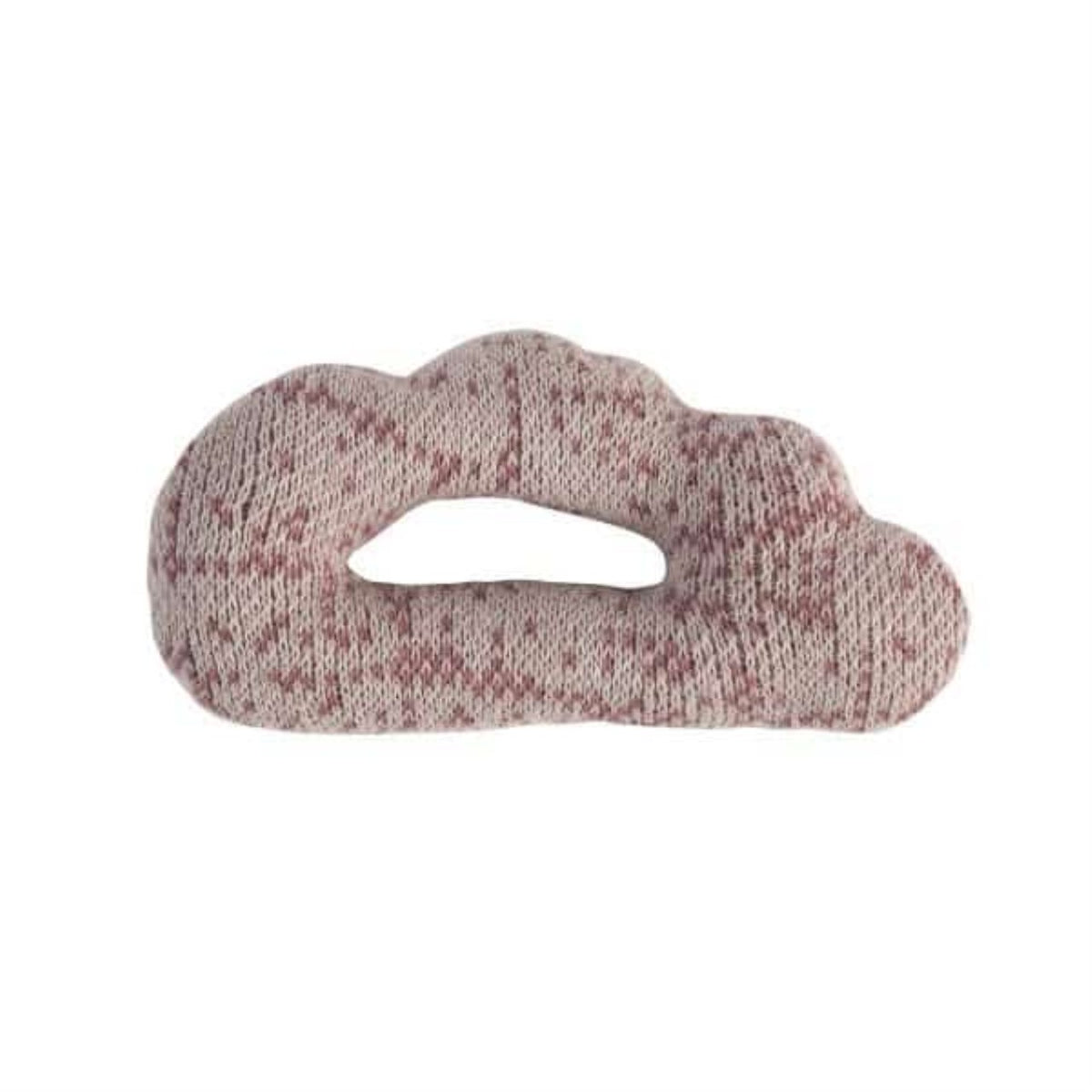 Sebra crochet rattle, cloud dusky pink