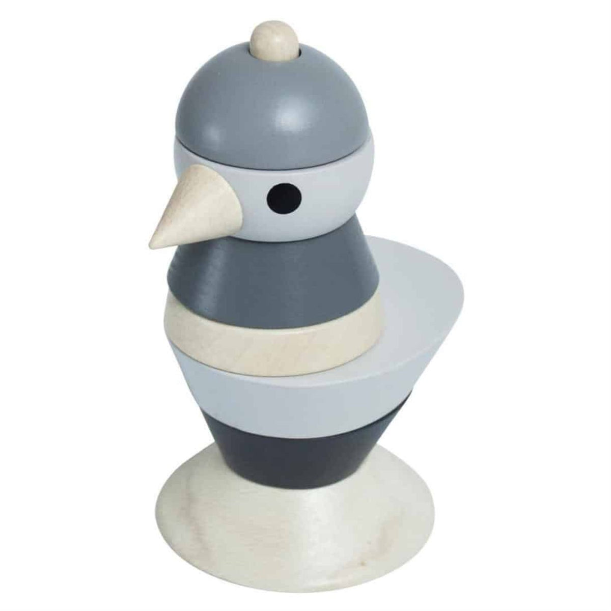 Sebra Oiseau à empiler en bois gris