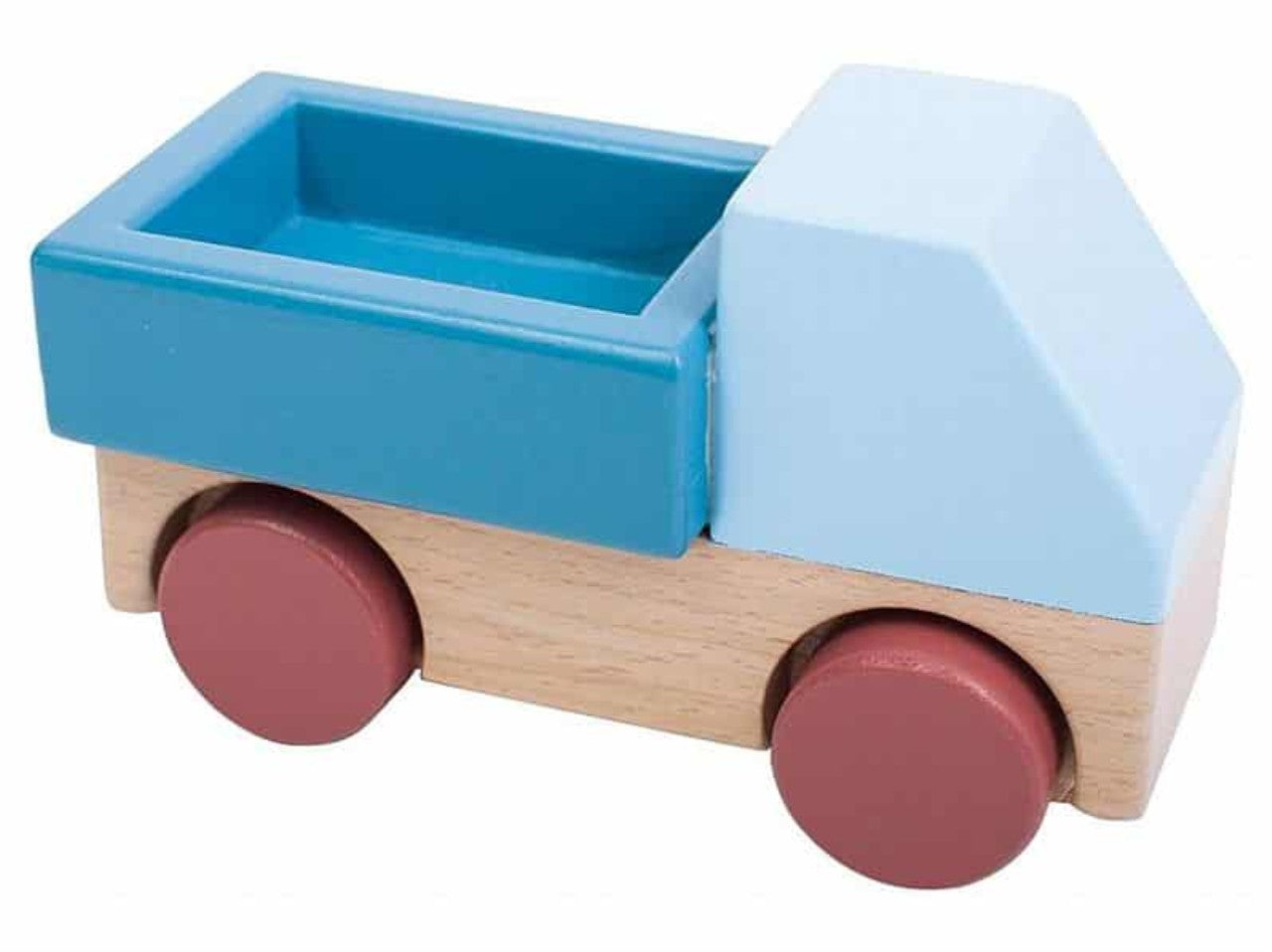 Camion in legno Sebra blu pietra