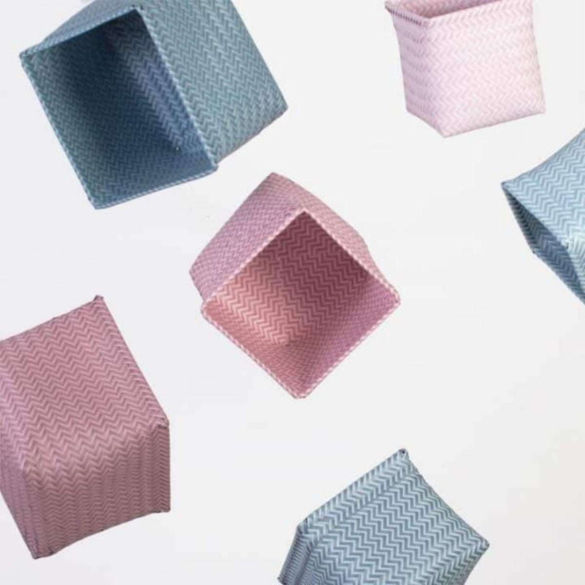 Sebra Korb, 3-in-1 3er Set Pastellblau