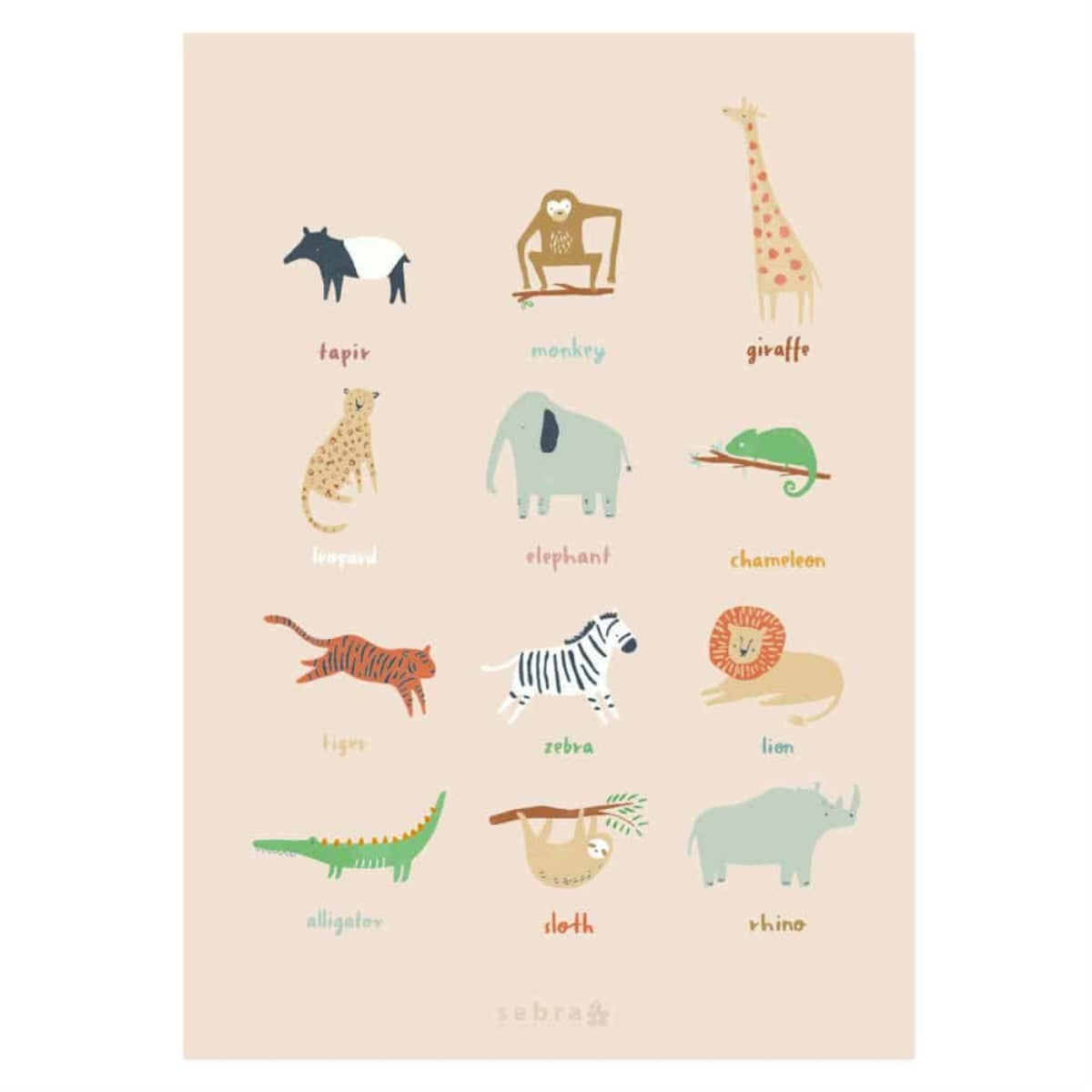 Sebra poster, Wildlife