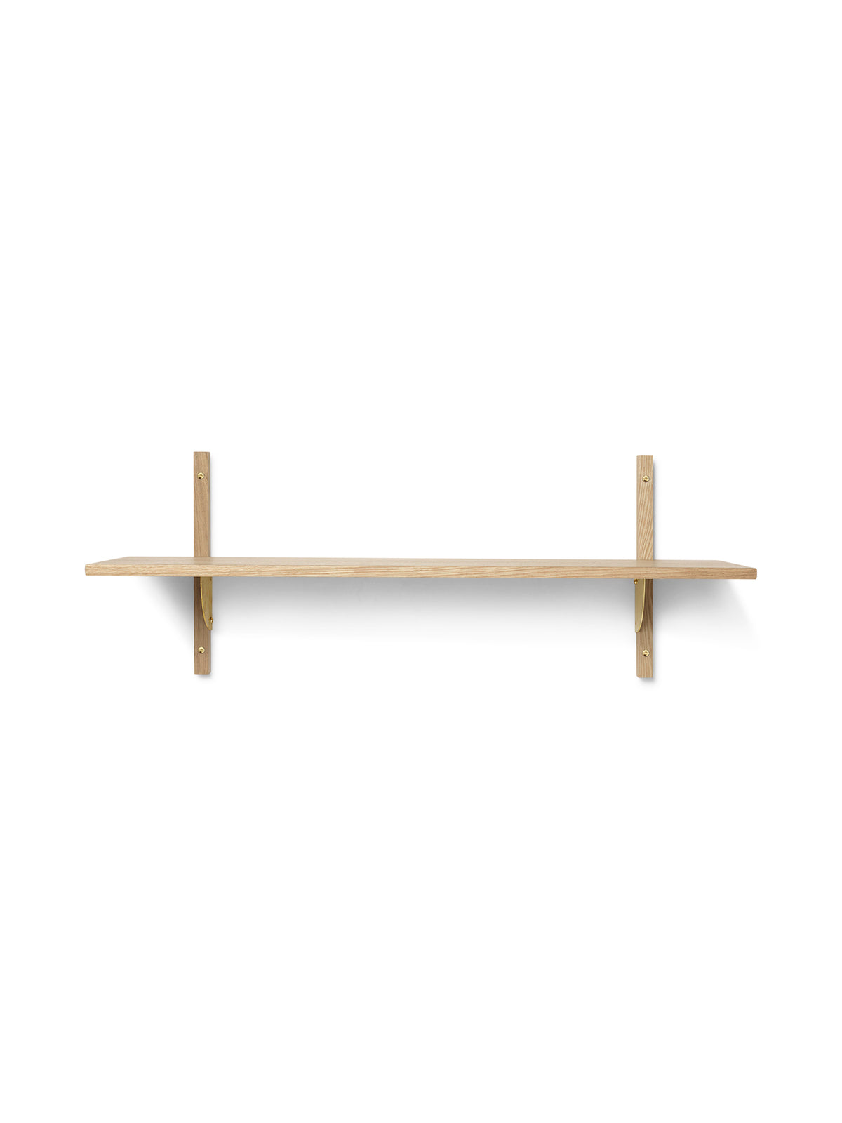 Ferm Living Sector Étagère simple/large - Chêne/Brass