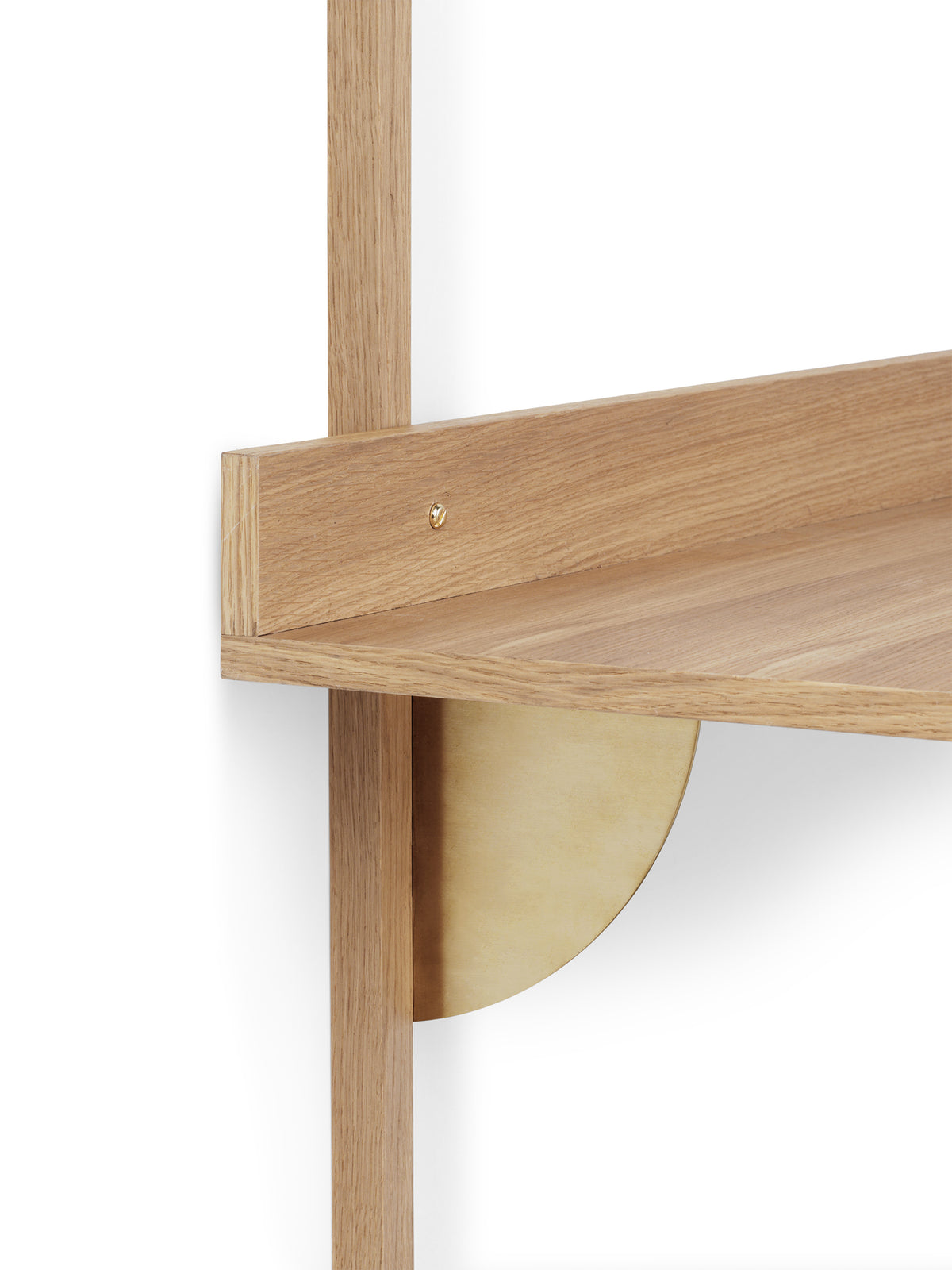 Ferm Living Sector Schreibtisch - Oak/Brass