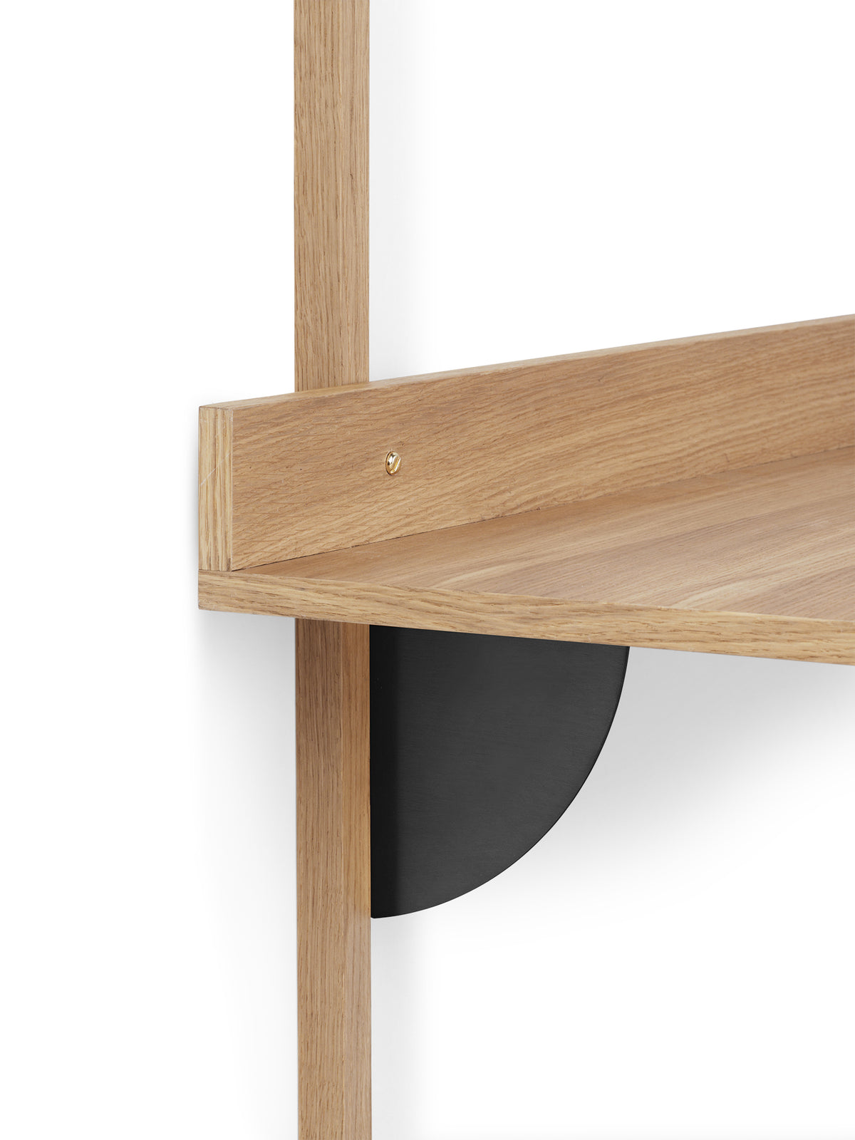 Ferm Living Sector Desk - Quercia/Ottone nero