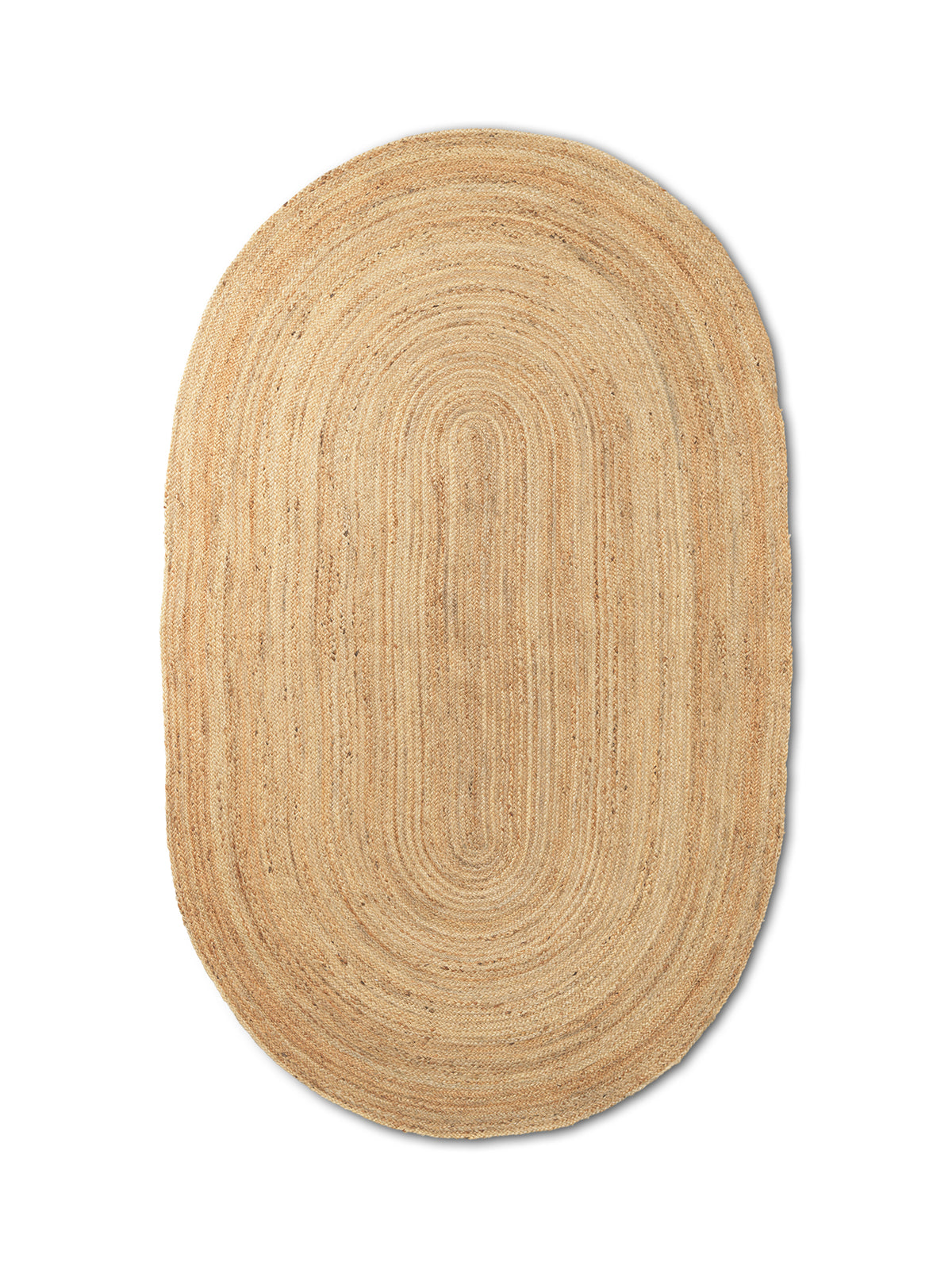 Tapis Ferm Living Eternal Oval Jute - Small - Natural