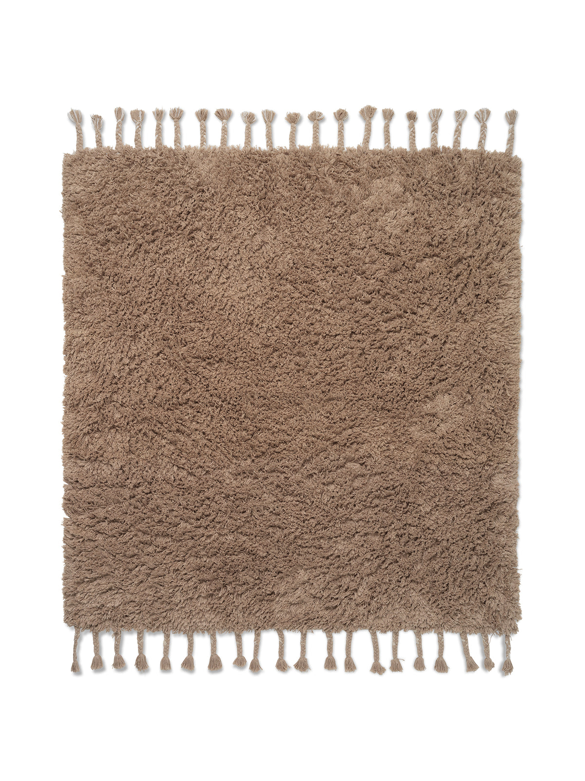 Ferm Living Amass Long Pile Teppich - White Pepper