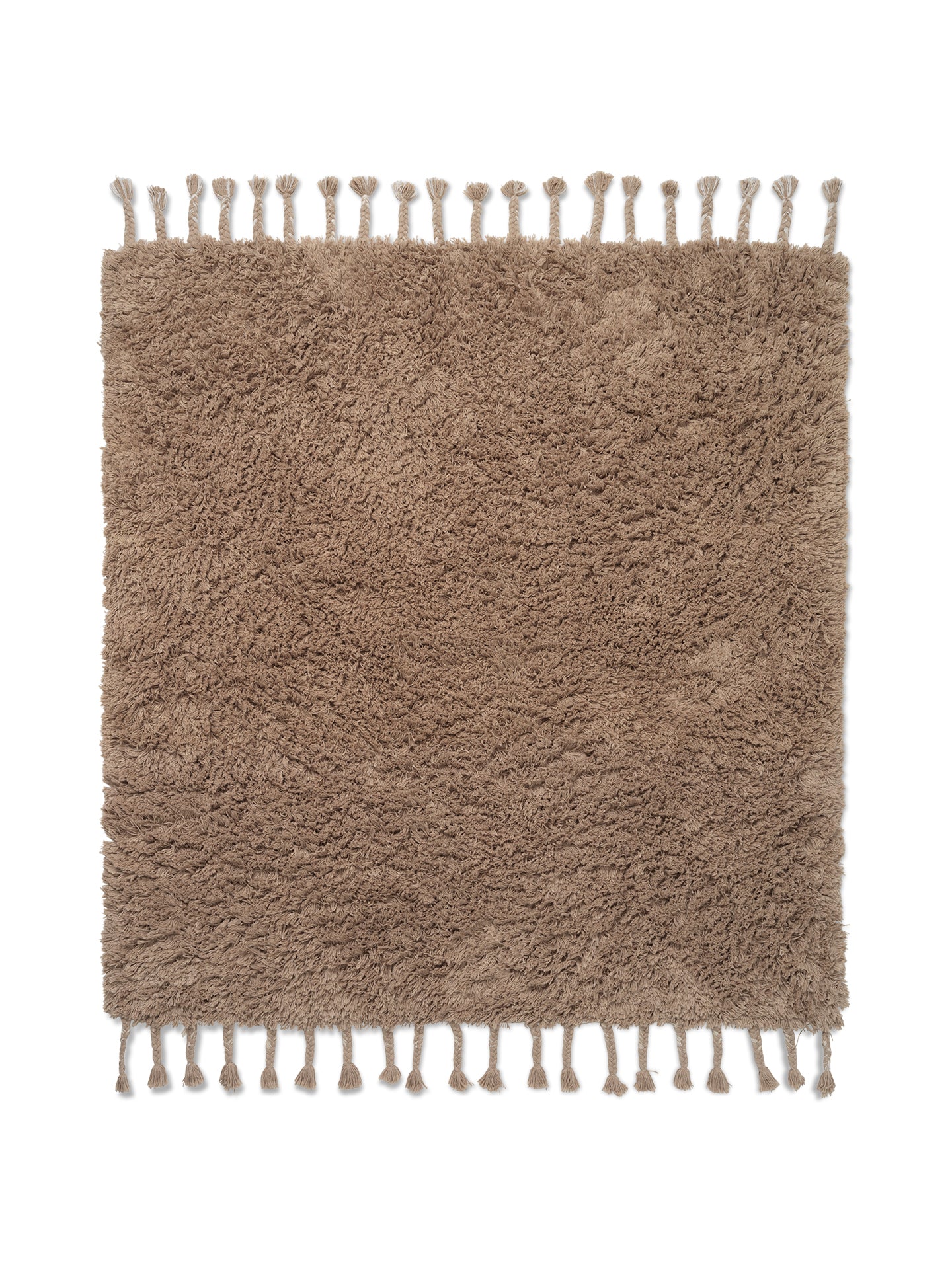 Ferm Living Amass Long Pile Teppich - White Pepper