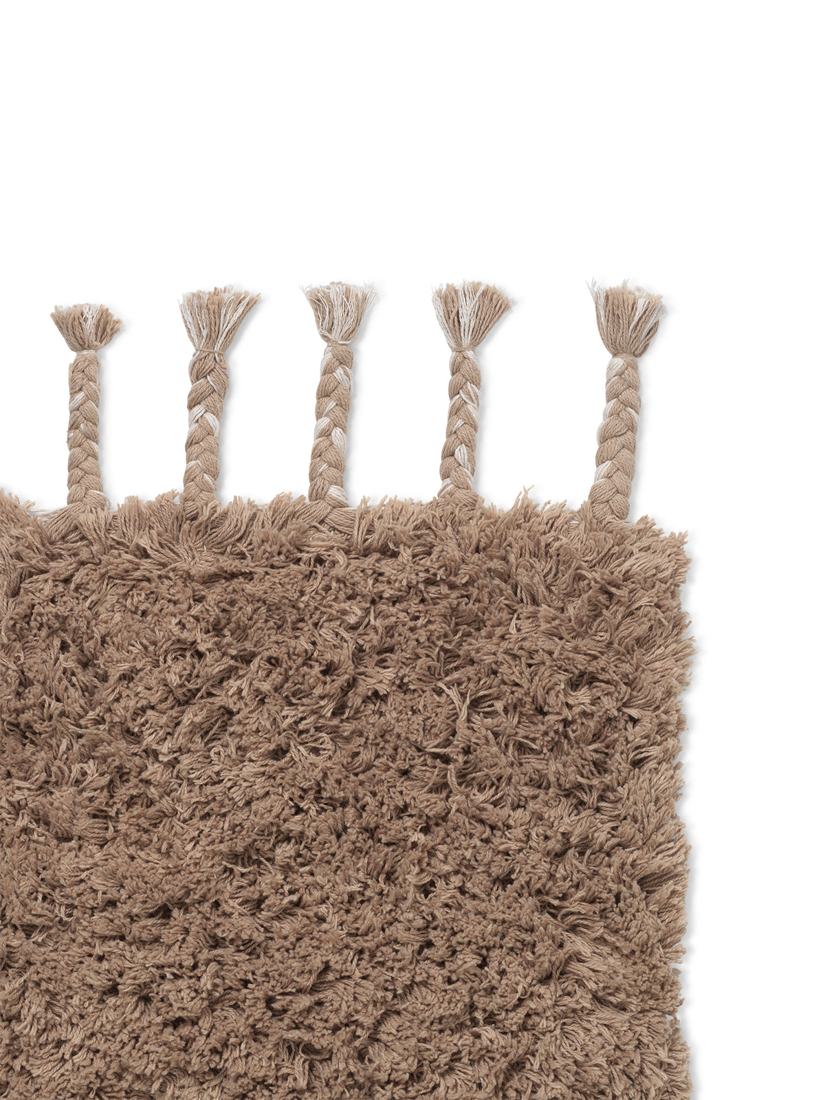 Ferm Living Amass Long Pile Teppich - White Pepper
