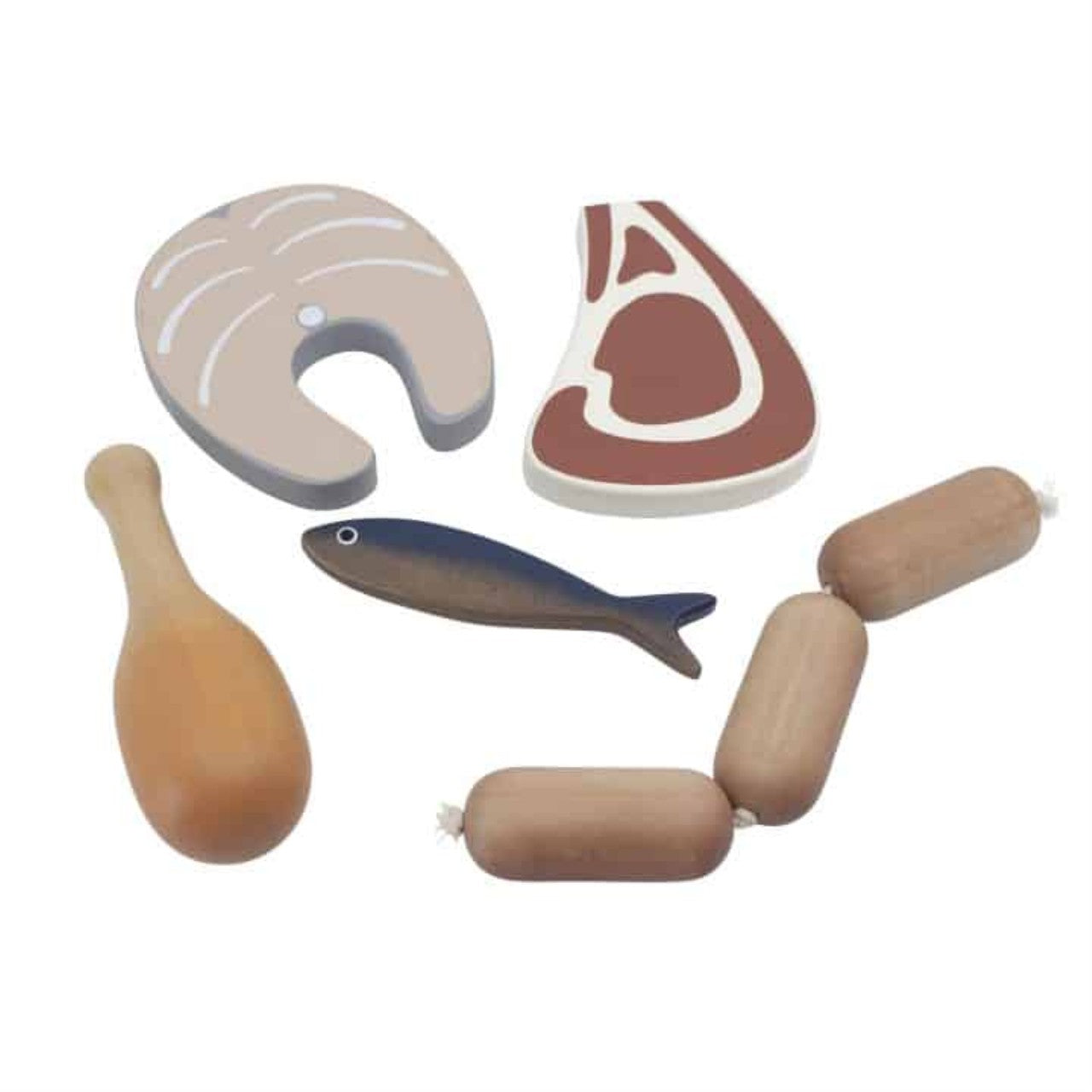Sebra Cibo, carne e pesce in legno