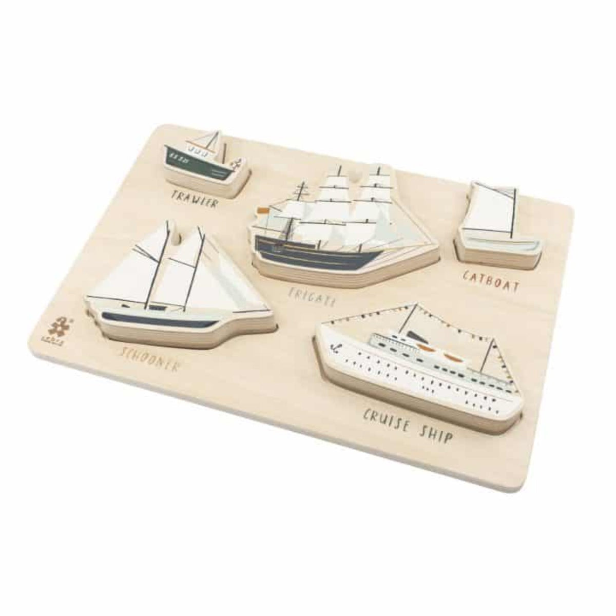 Sebra Puzzle à assembler Bateaux, bois