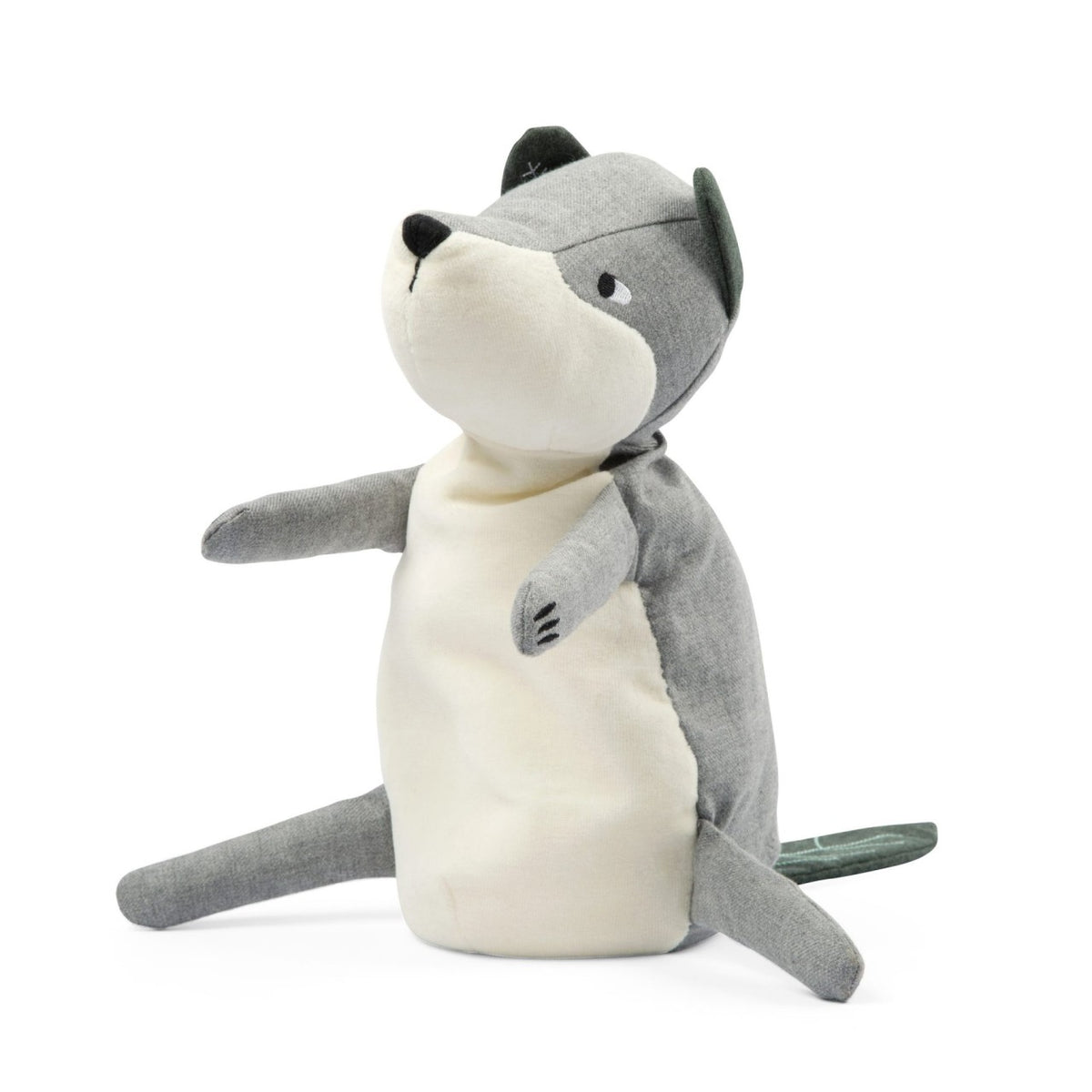 Sebra stuffed animal, Moon the wolf