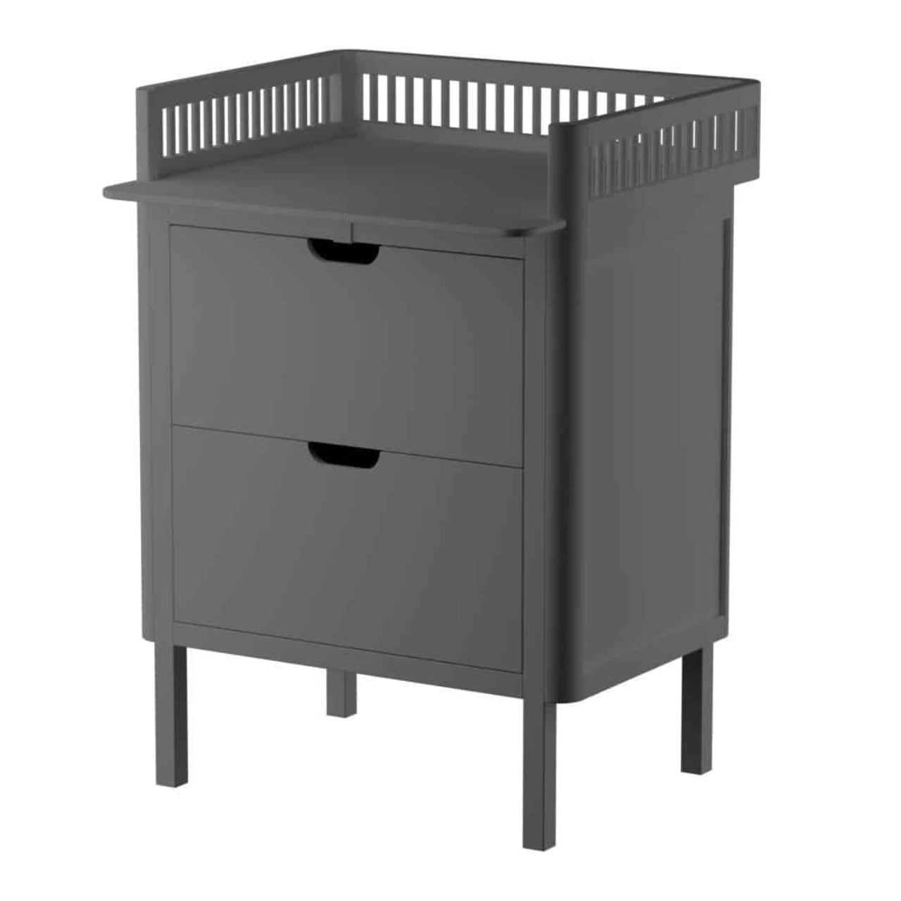 Sebra changing unit with drawers gray