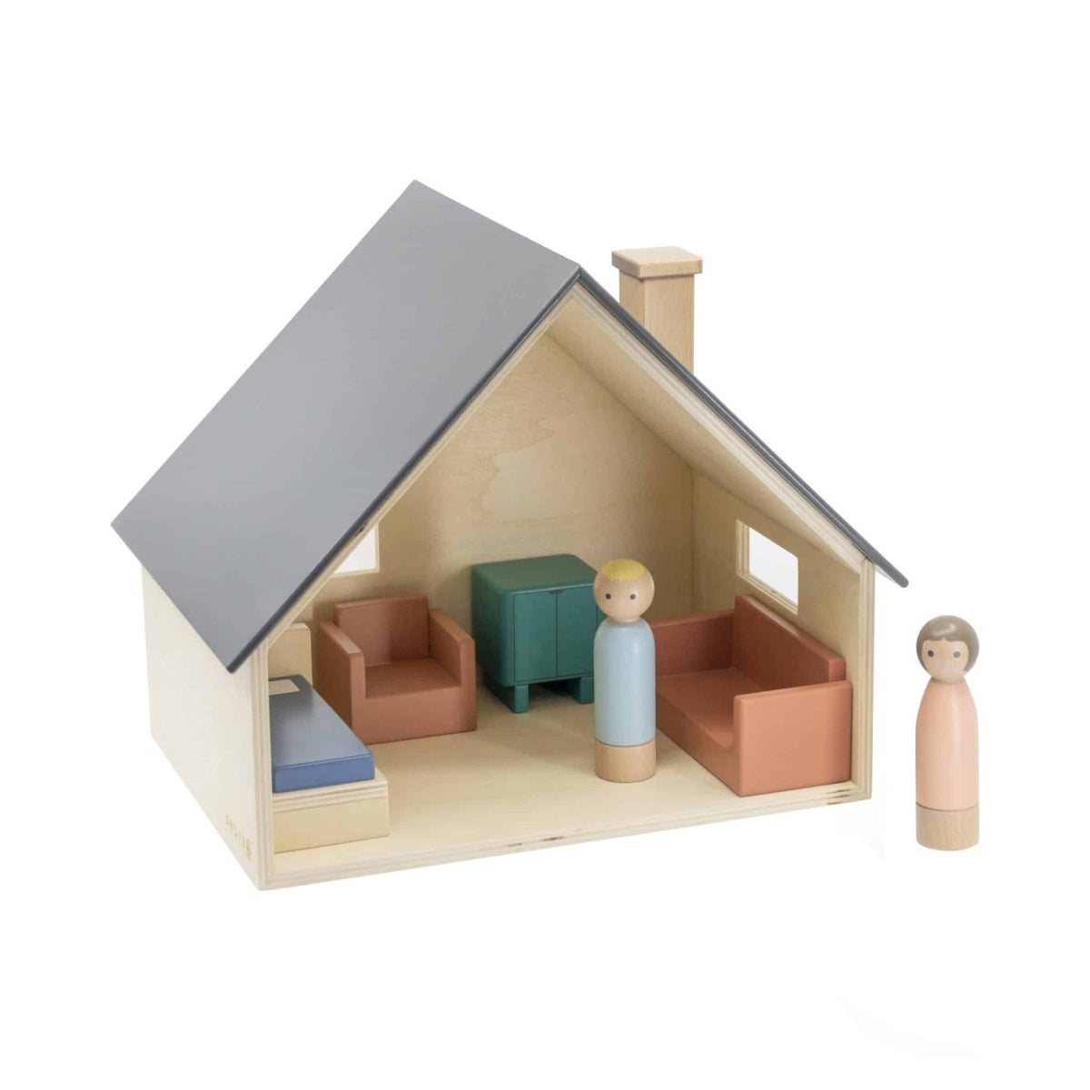 Sebra Maison de poupées avec meubles & poupées