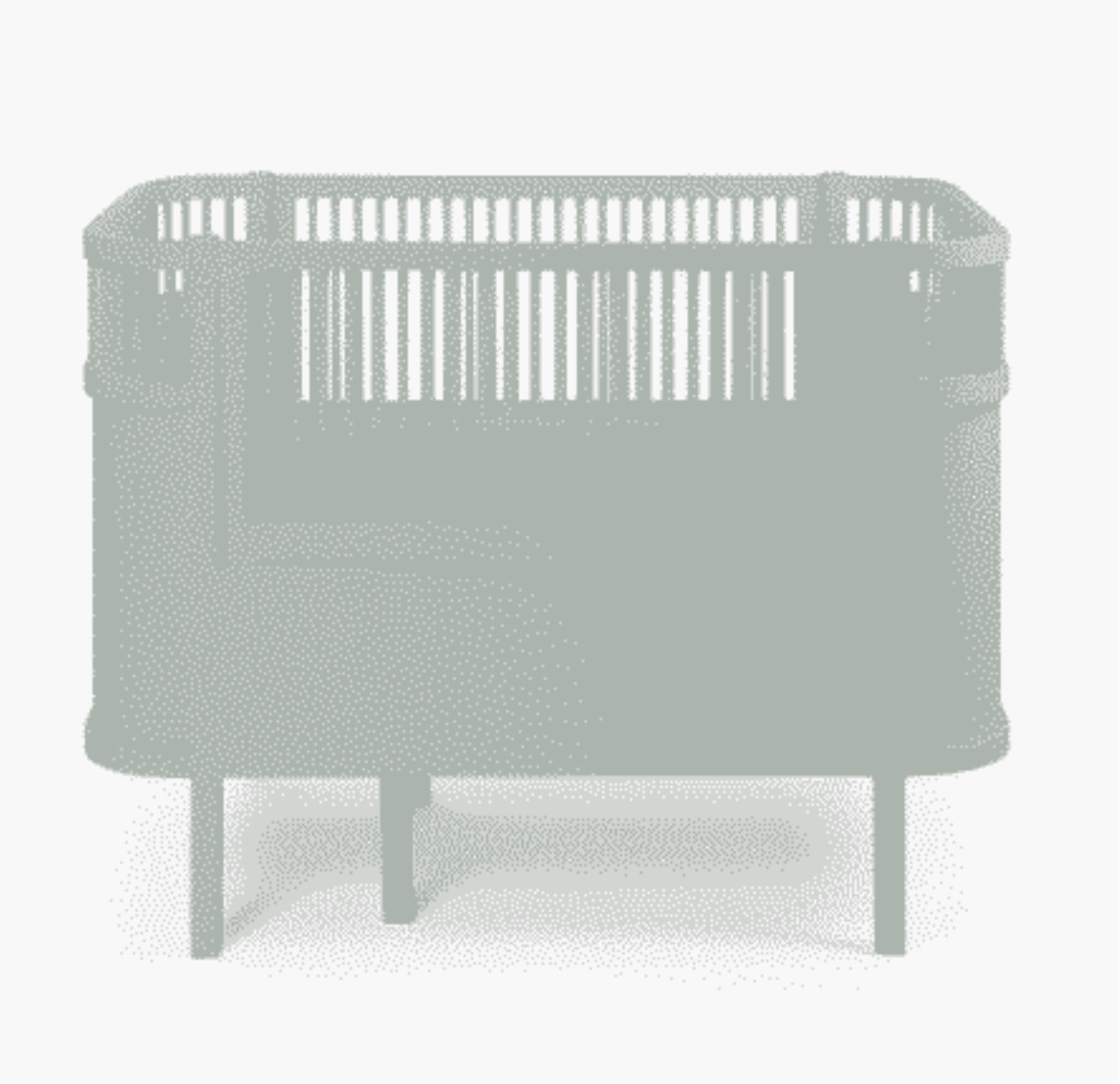 Sebra Il letto Sebra, Baby & Junior Verde Nebbia