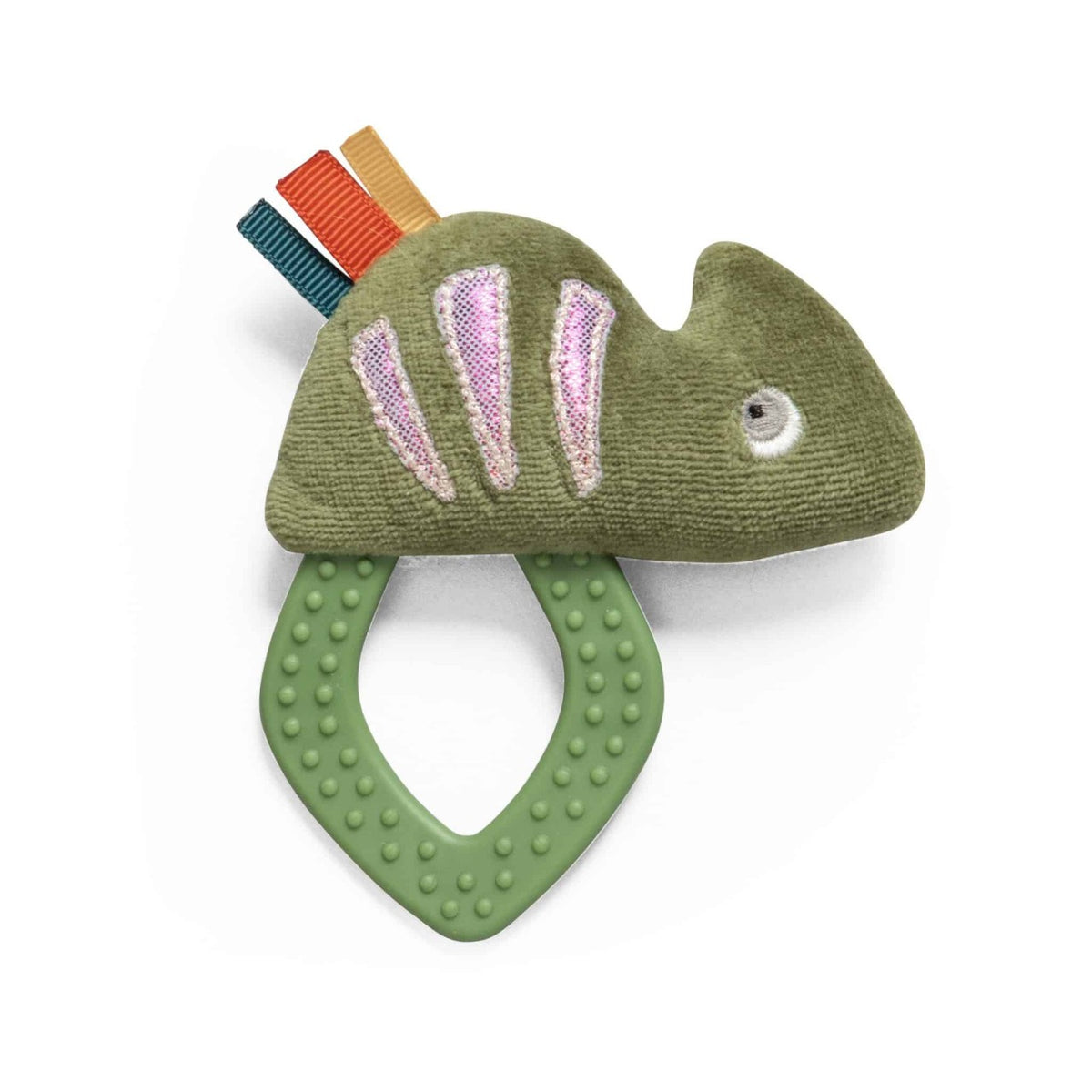 Sebra activity rattle, mini, Carley the chameleon