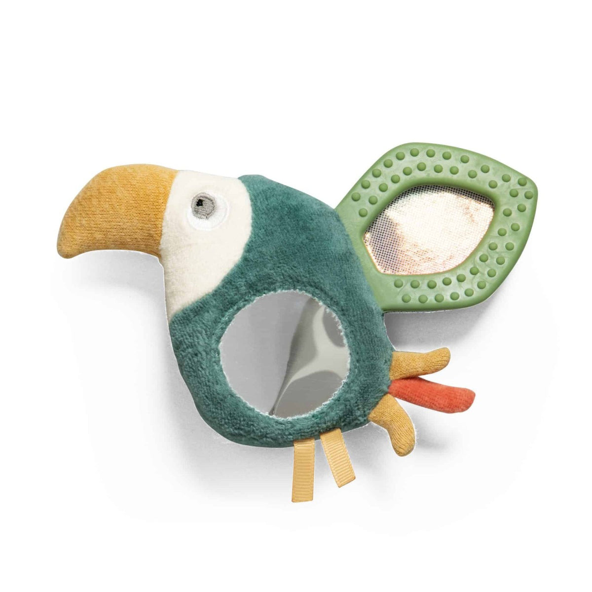 Hochet d'activité Sebra avec miroir, Tully le toucan