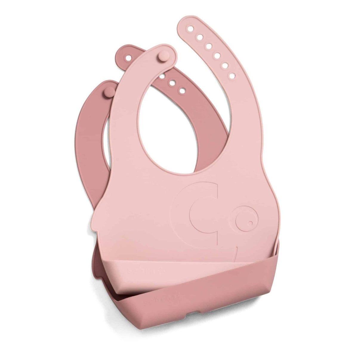 Sebra Silikon Lätzchen-Set Blossom Pink