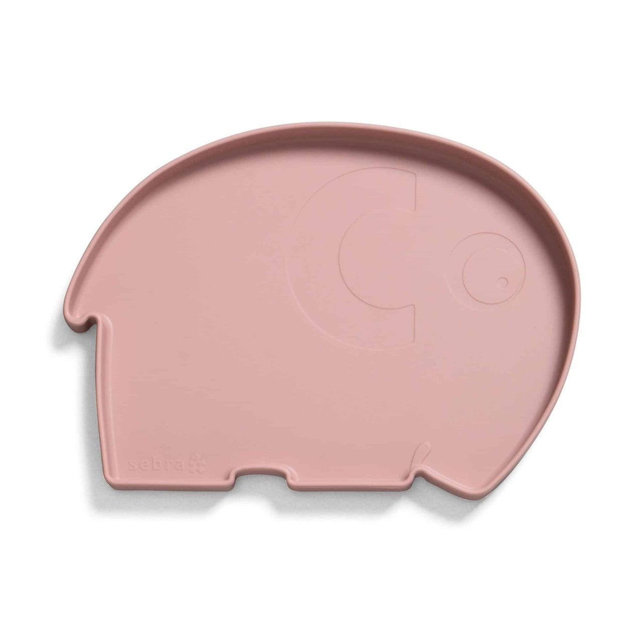 Sebra Assiette en silicone Eléphant Blossom Pink