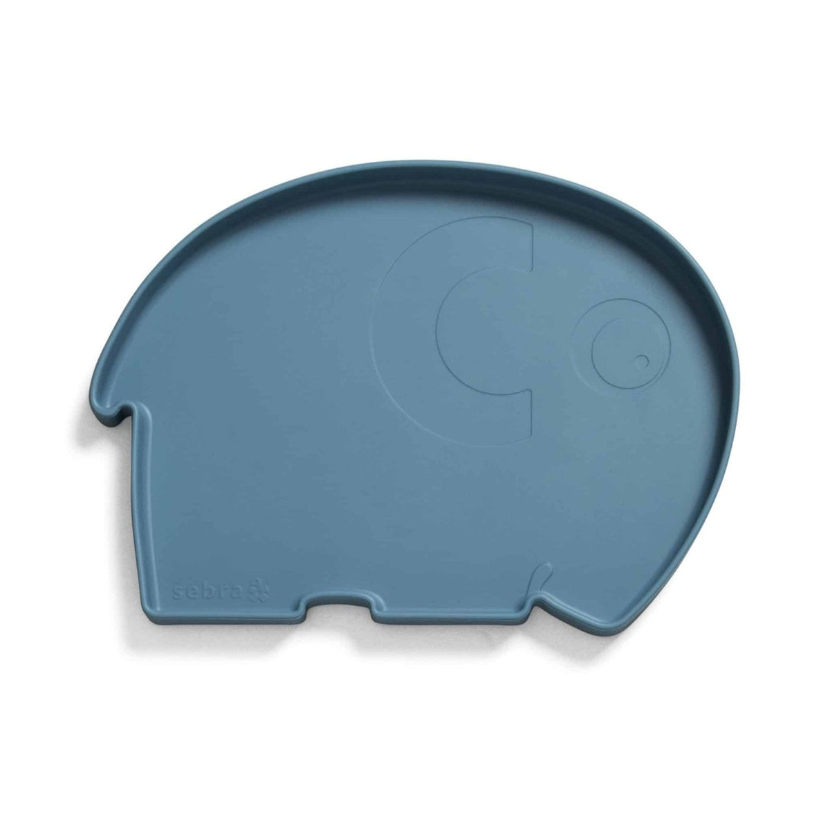 Sebra silicone plate Elephant Vintage Blue