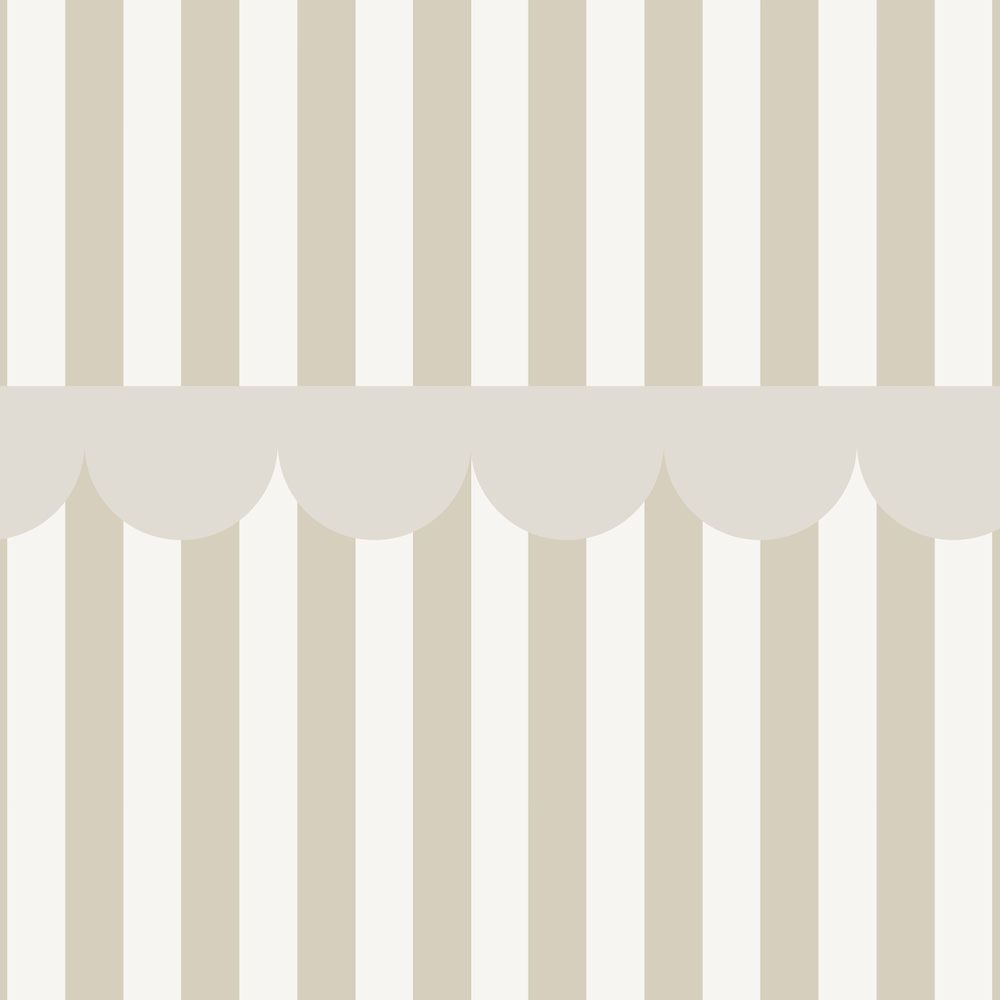Dekornik Tapete Simple Rustic Beige Weiss Streifen 50 x 280