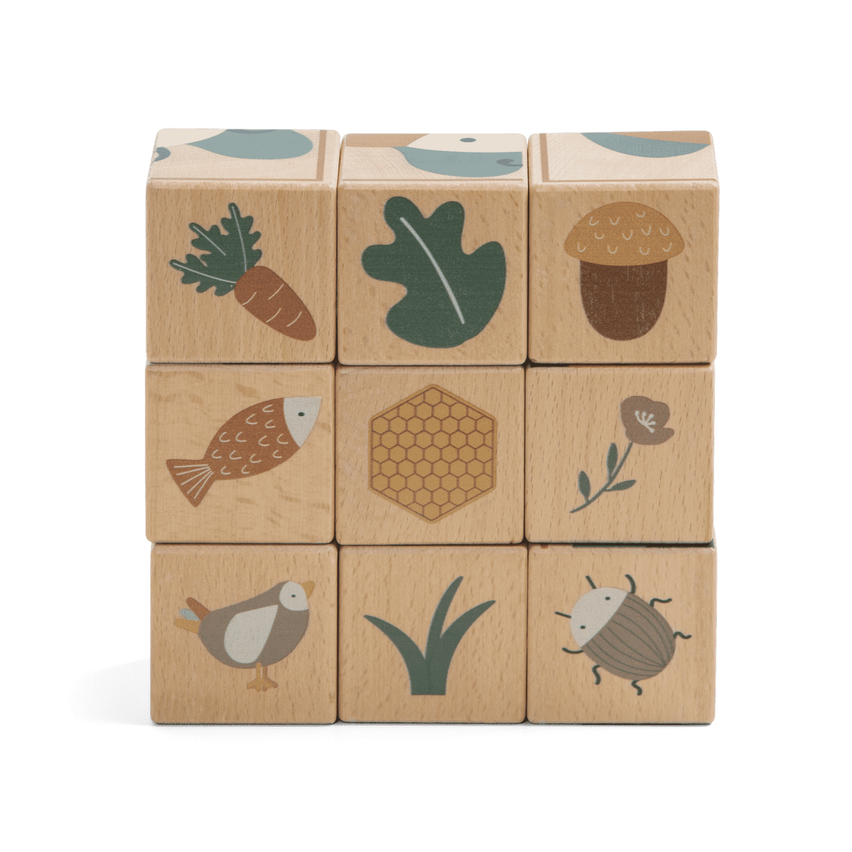 Sebra wooden cube puzzle