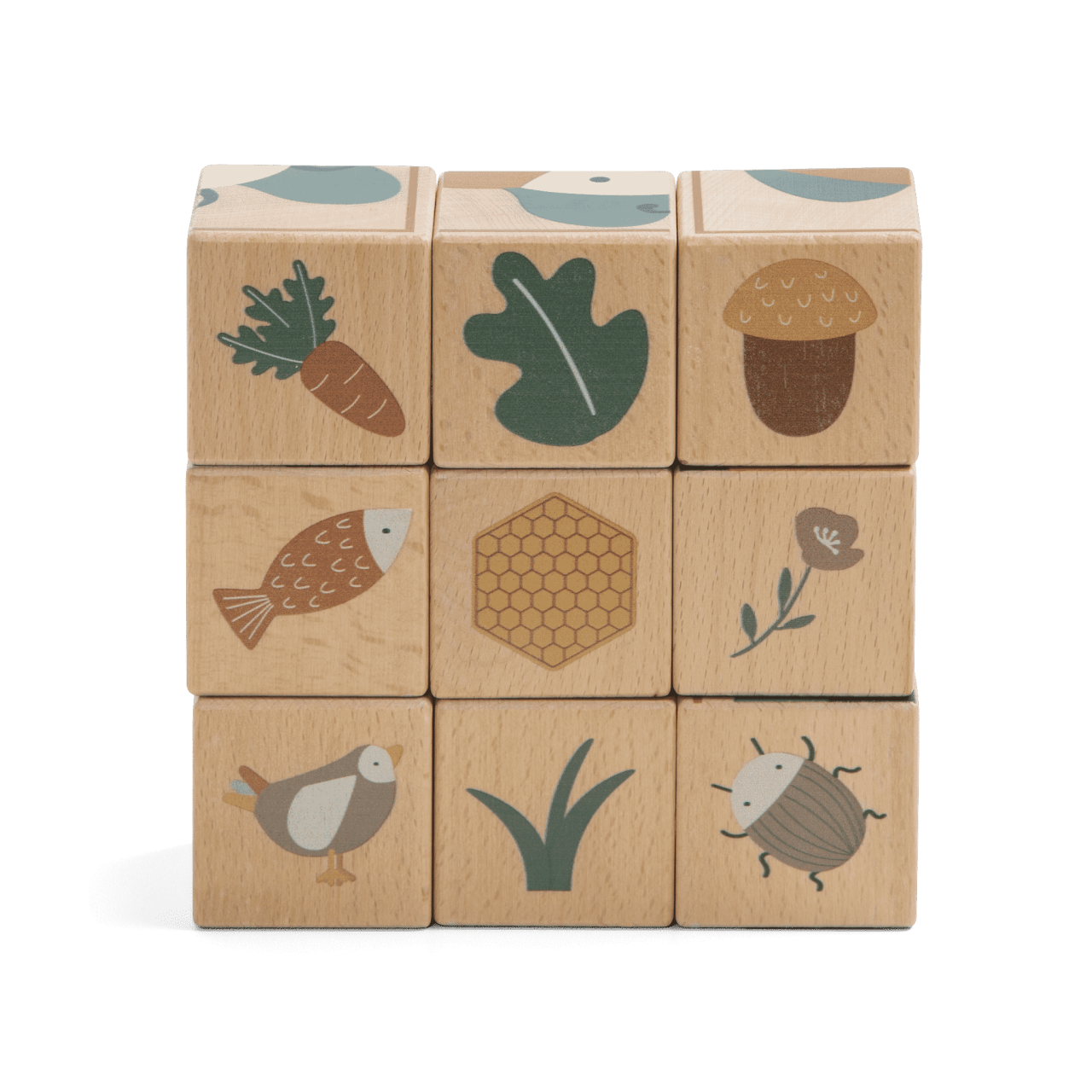 Puzzle cubo di legno Sebra