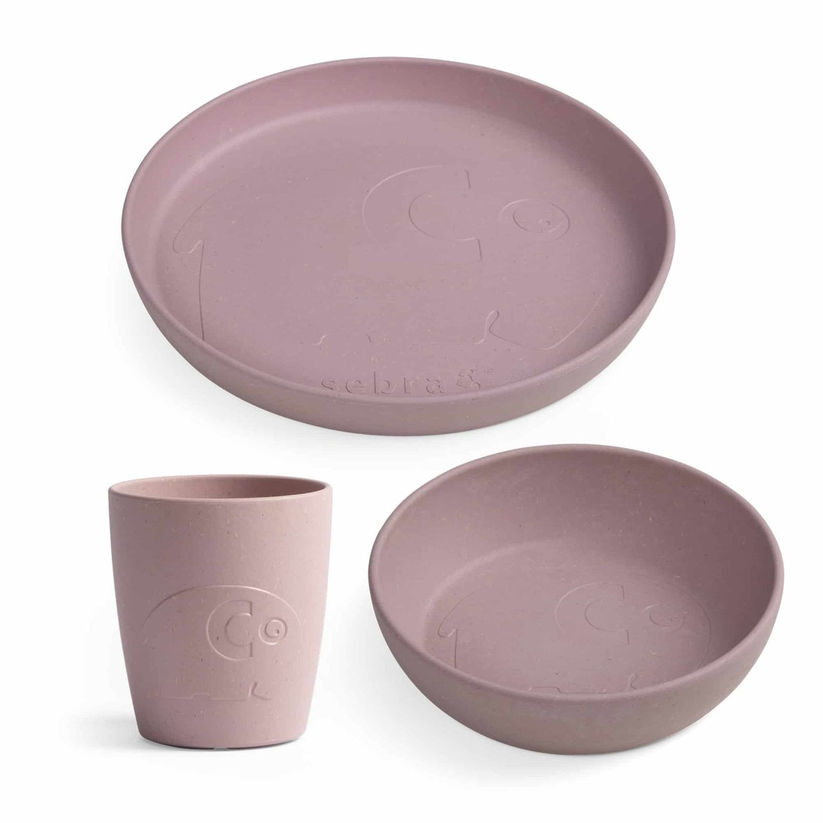 Sebra MUMS, tableware set plate, bowl and cup