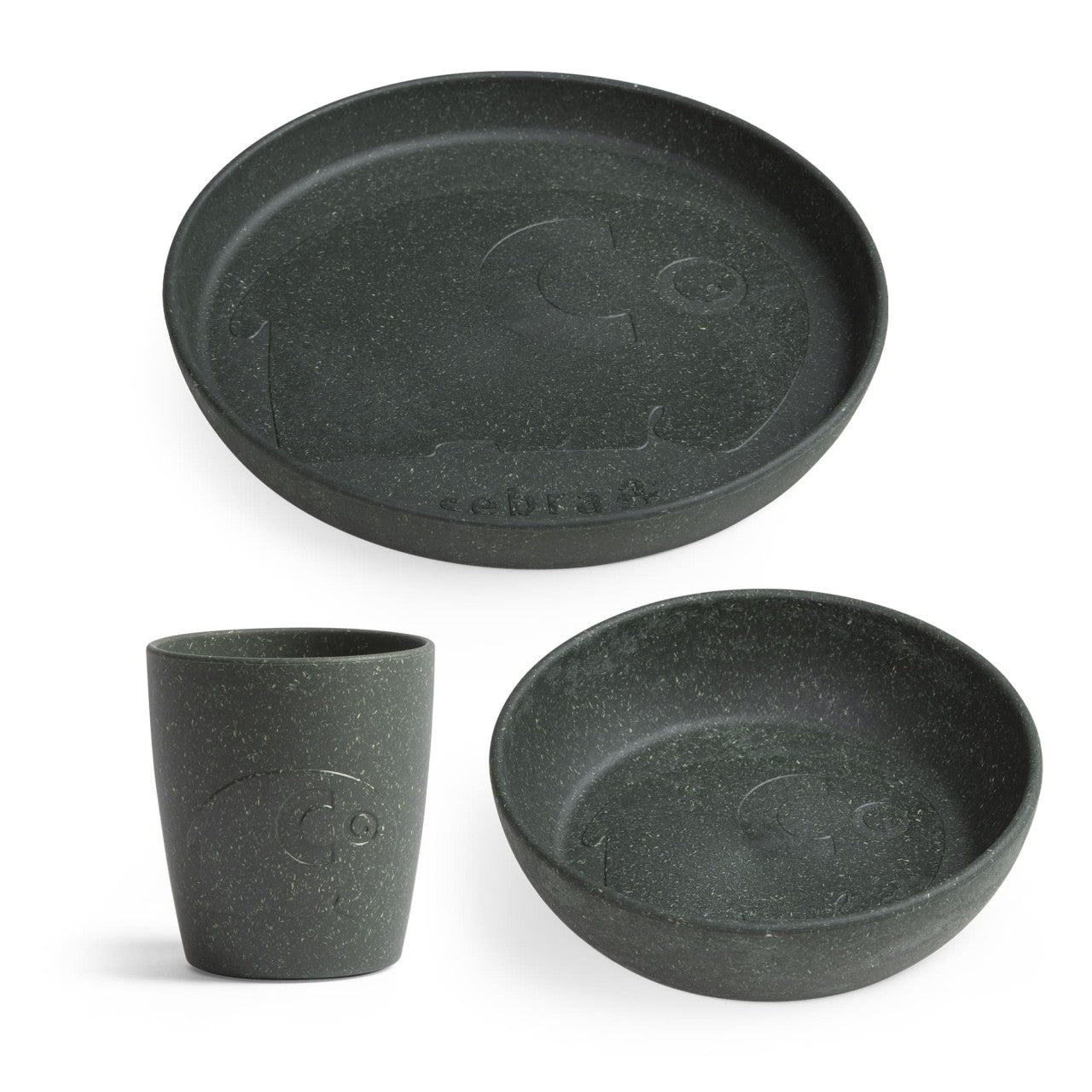 Sebra MUMS, Geschirr-Set Teller, Schale und Tasse