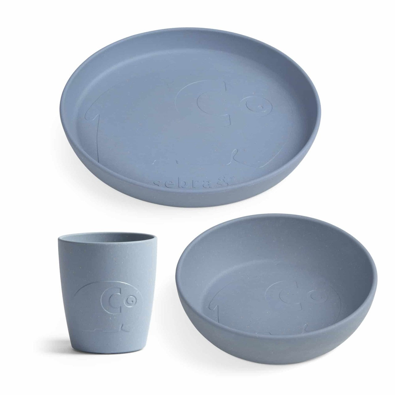 Sebra MUMS, Geschirr-Set Teller, Schale und Tasse