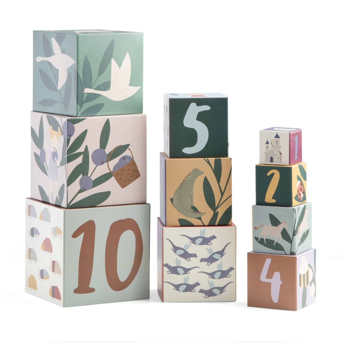 Sebra stacking blocks Pixie/Dragon, FSC Mix 10pcs