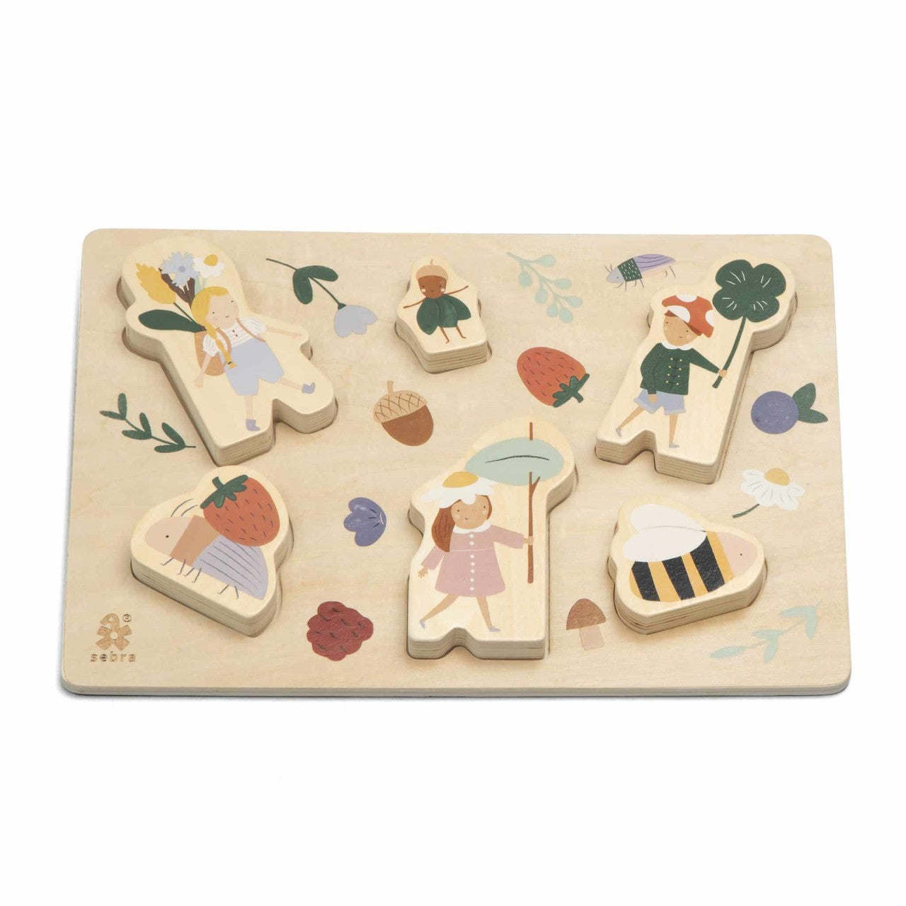 Puzzle di Sebra Pixie Land, legno