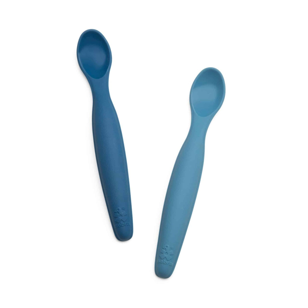 Sebra Silikon-Löffel lang 2er Set Vintage Blue