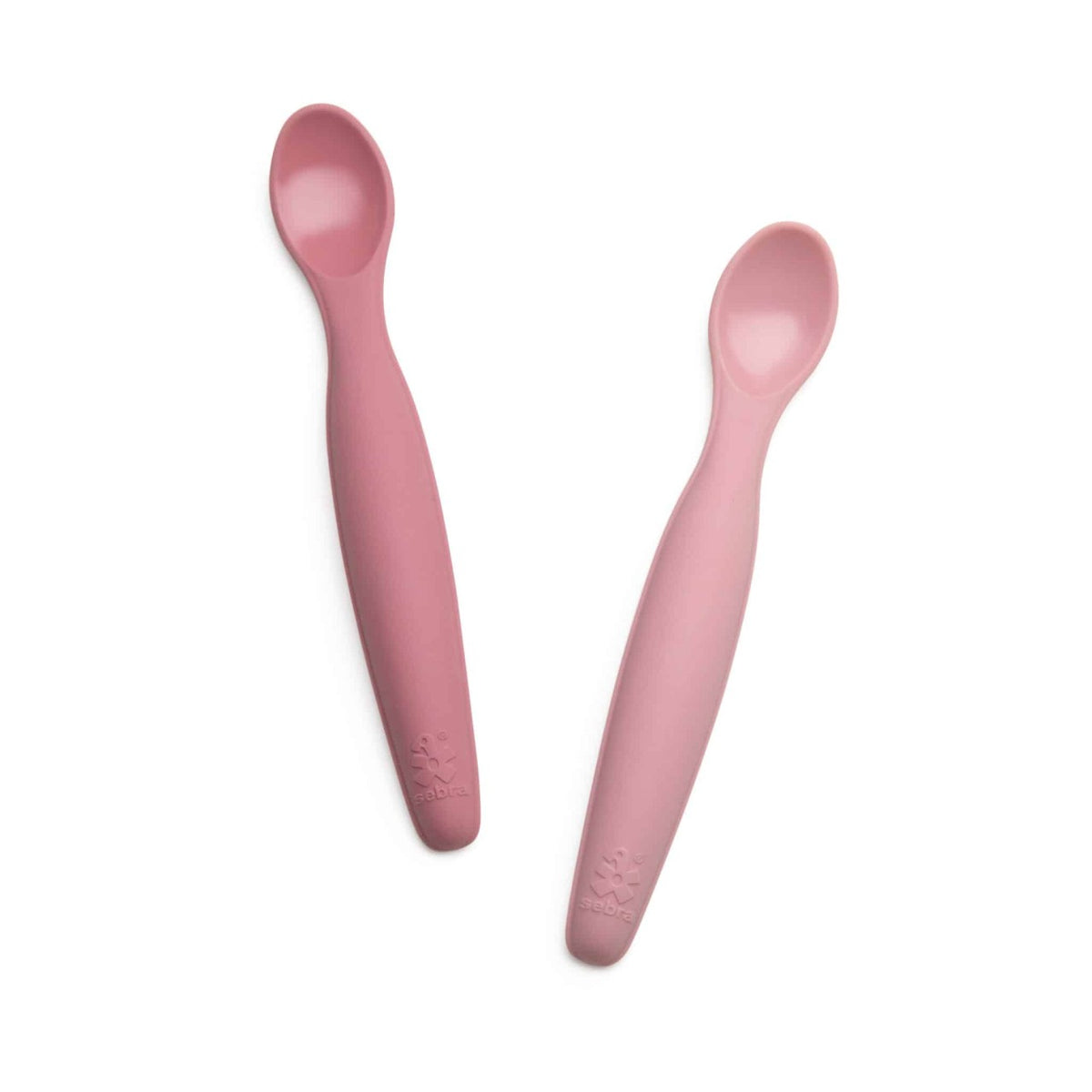 Sebra Silikon-Löffel lang 2er Set Blossom Pink