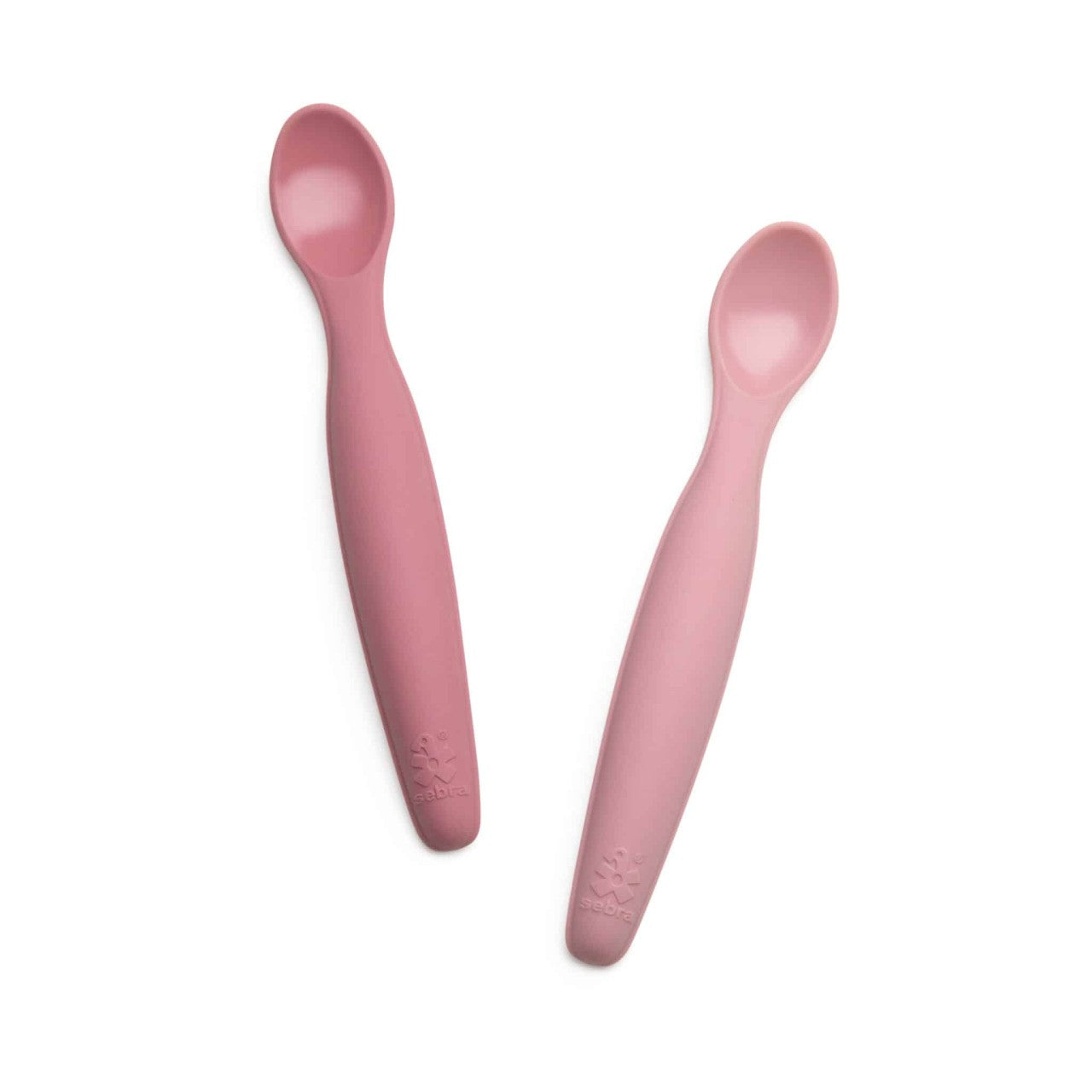 Sebra Silikon-Löffel lang 2er Set Blossom Pink