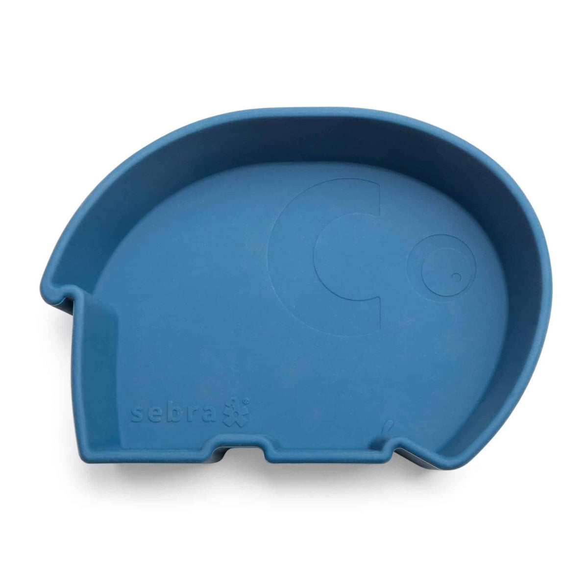 Sebra silicone bowl elephant Nordic Blue