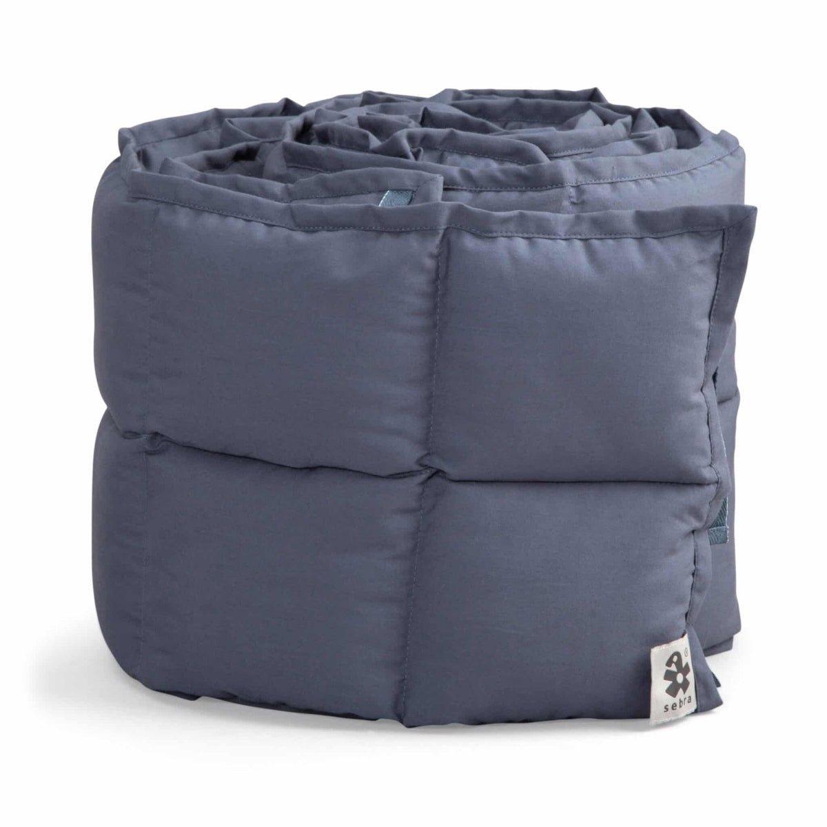 Paracolpi per letto Sebra, mezza lunghezza, kapok, uni Nordic Blue