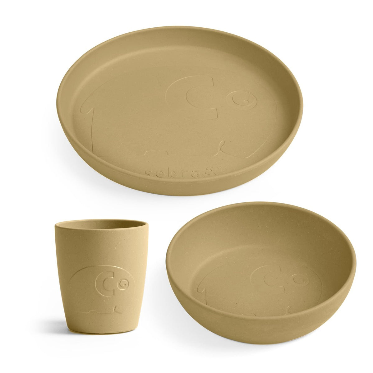 Sebra MUMS, tableware set plate, bowl and cup
