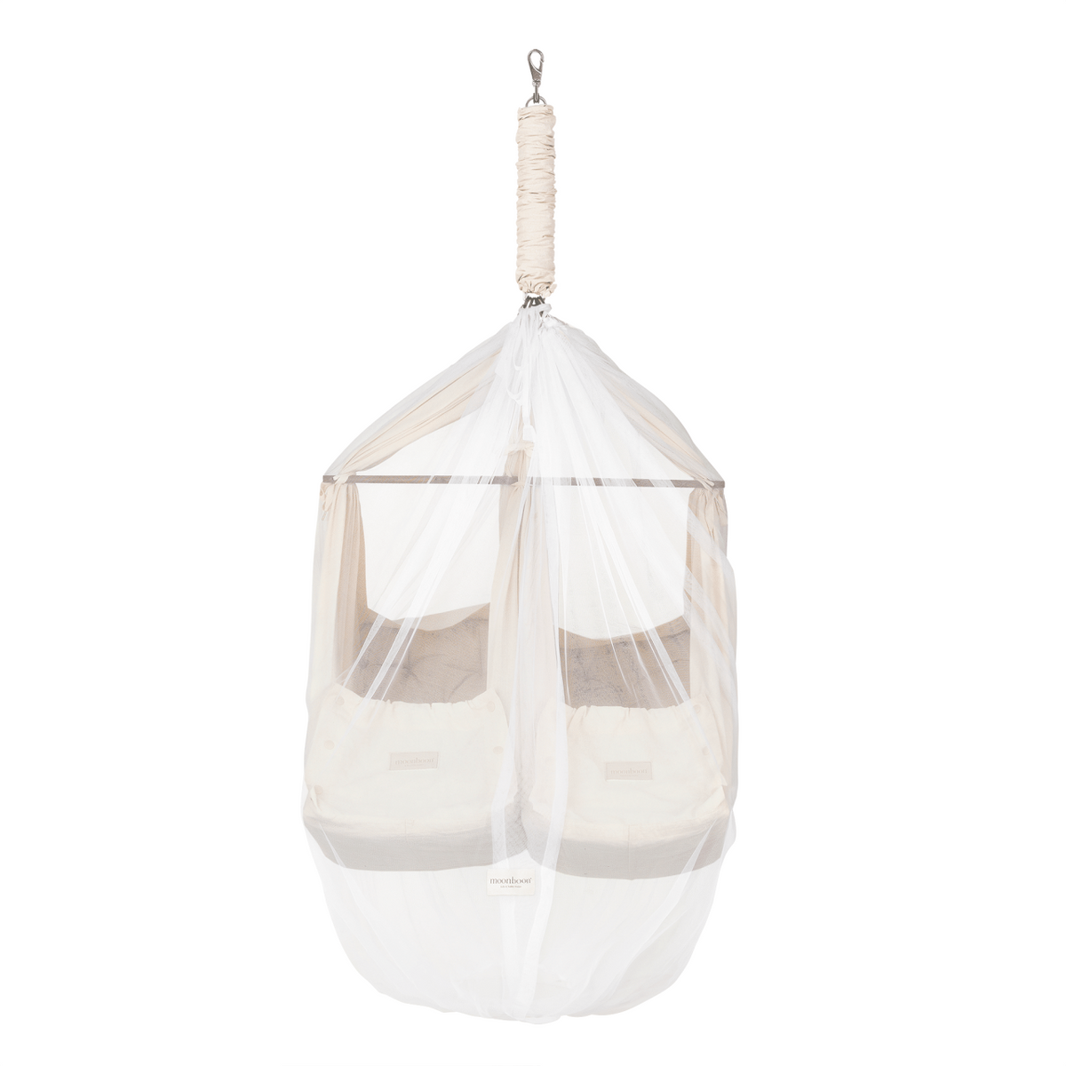 Moonboon mosquito net for spring cradle and twin spring cradle