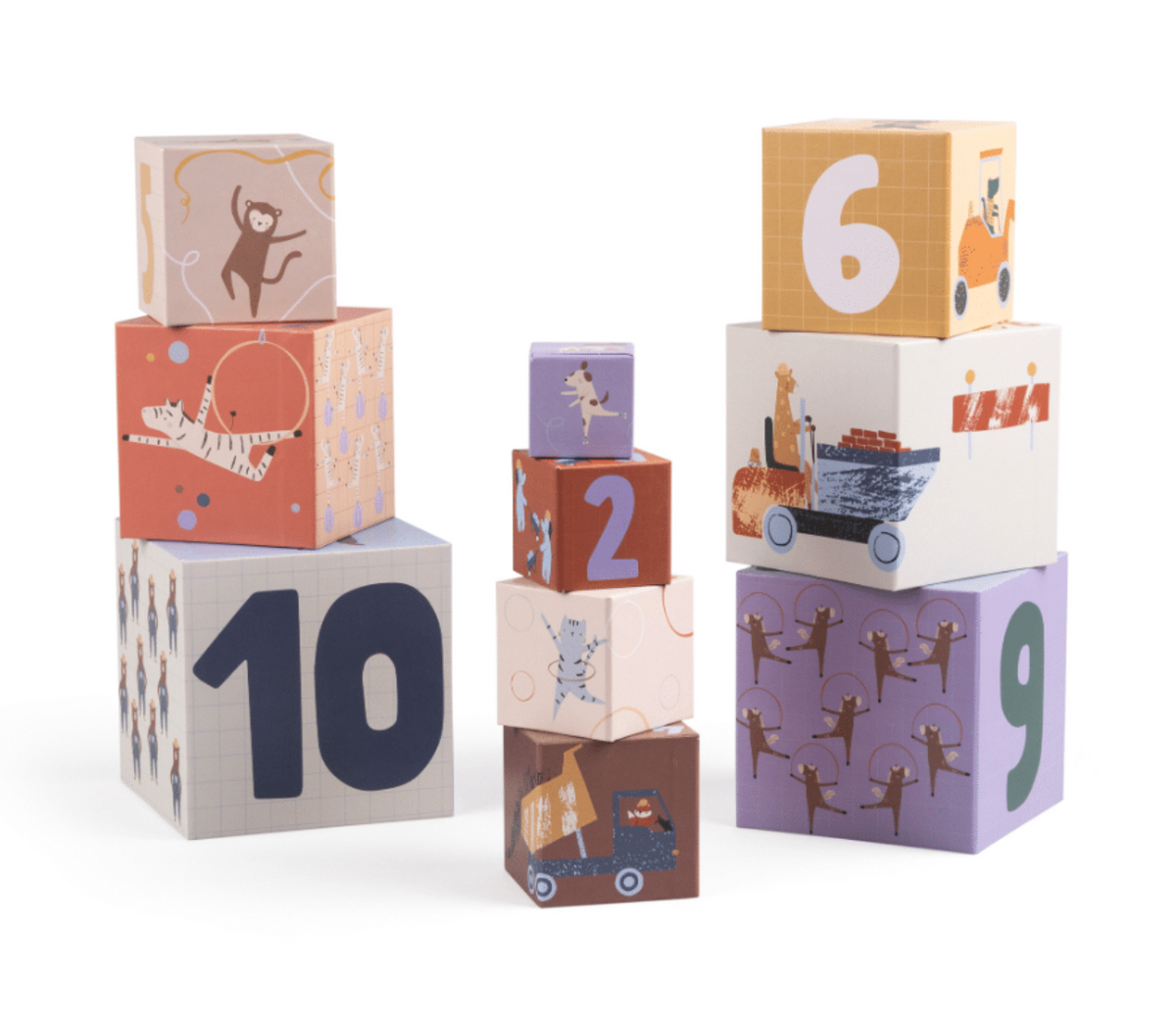 Sebra stacking blocks Busy Builders 10pcs
