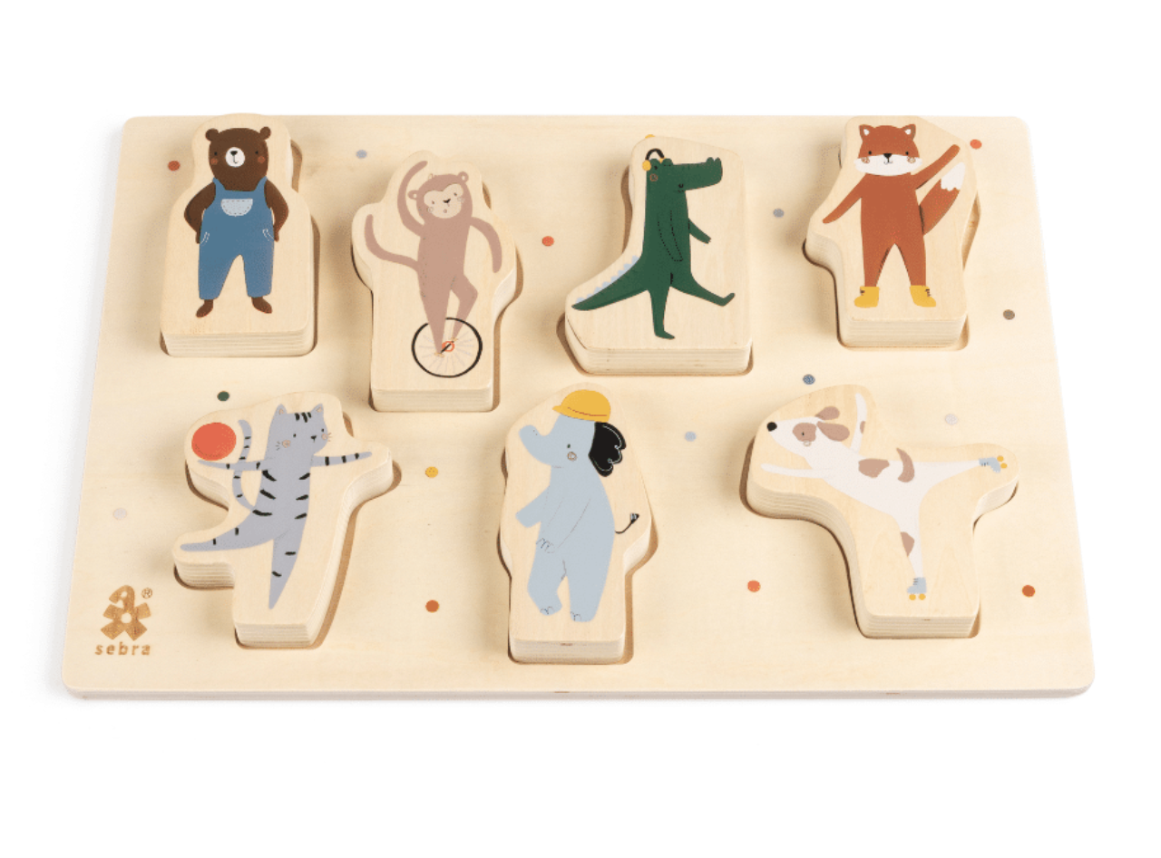 Puzzle Sebra Teeny Toes, legno