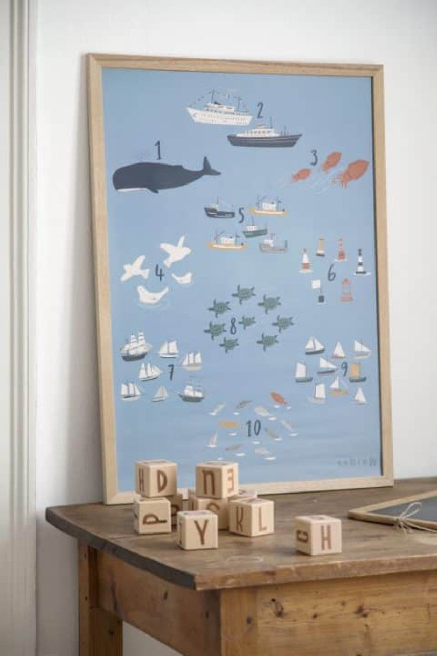 Sebra poster, numbers