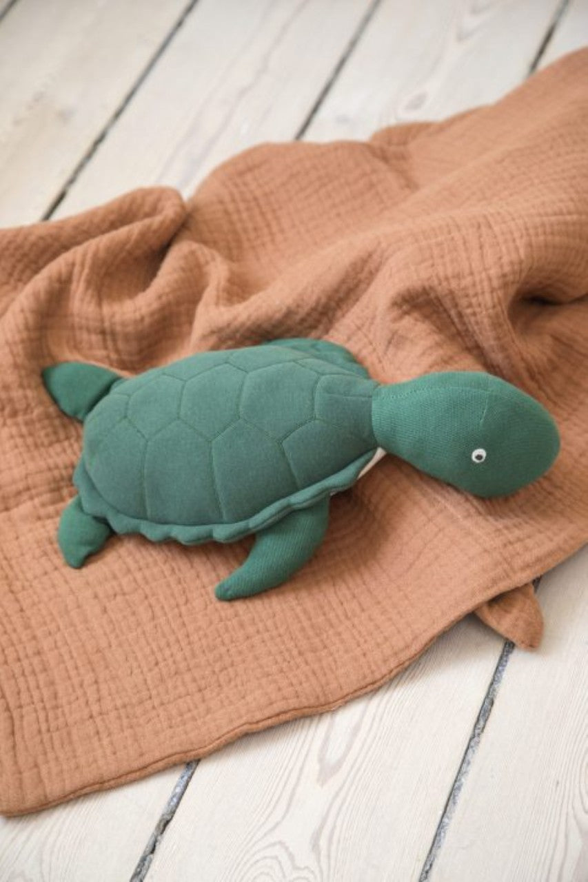 Sebra stuffed animal, Triton the turtle seaweed green