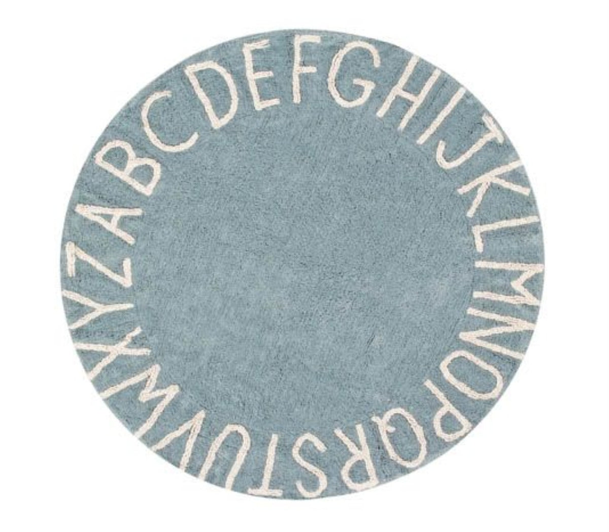 Lorena Canals Teppich Round ABC Vintage, Blau