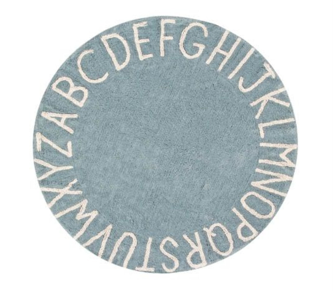 Lorena Canals Rug Round ABC Vintage, Blue