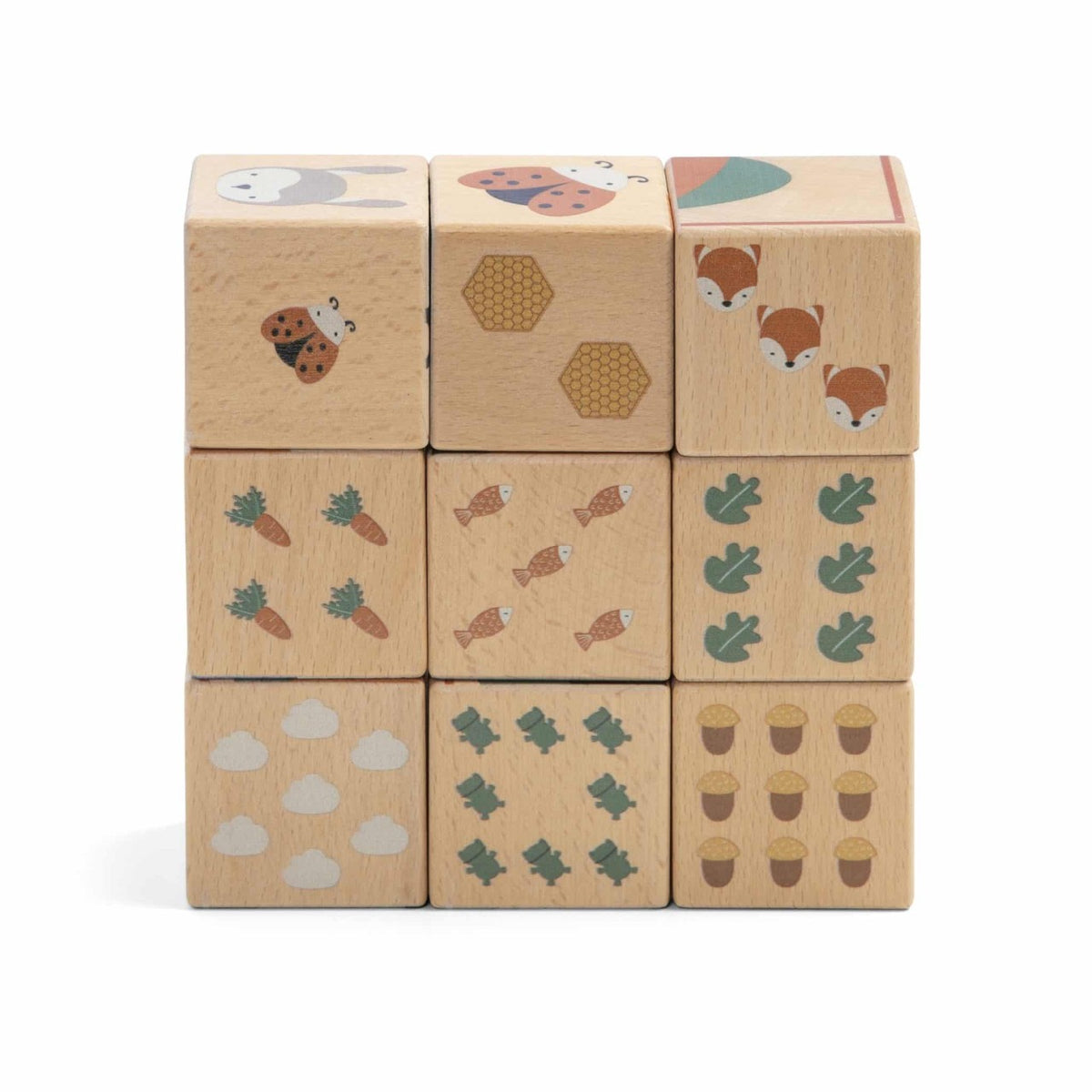 Sebra wooden cube puzzle