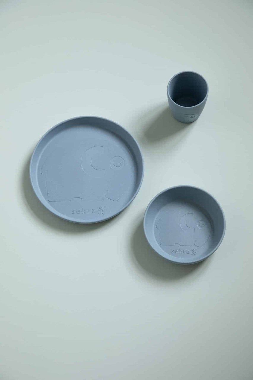 Sebra MUMS, Geschirr-Set Teller, Schale und Tasse